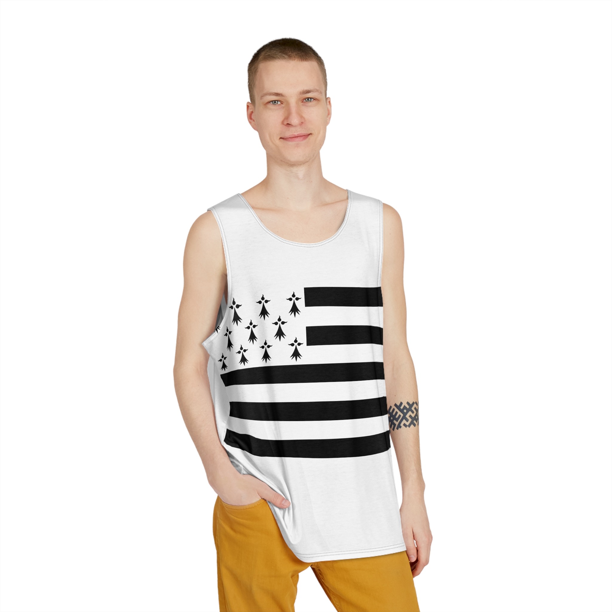 Flag of Brittany Mens Tank Aop - Image 3