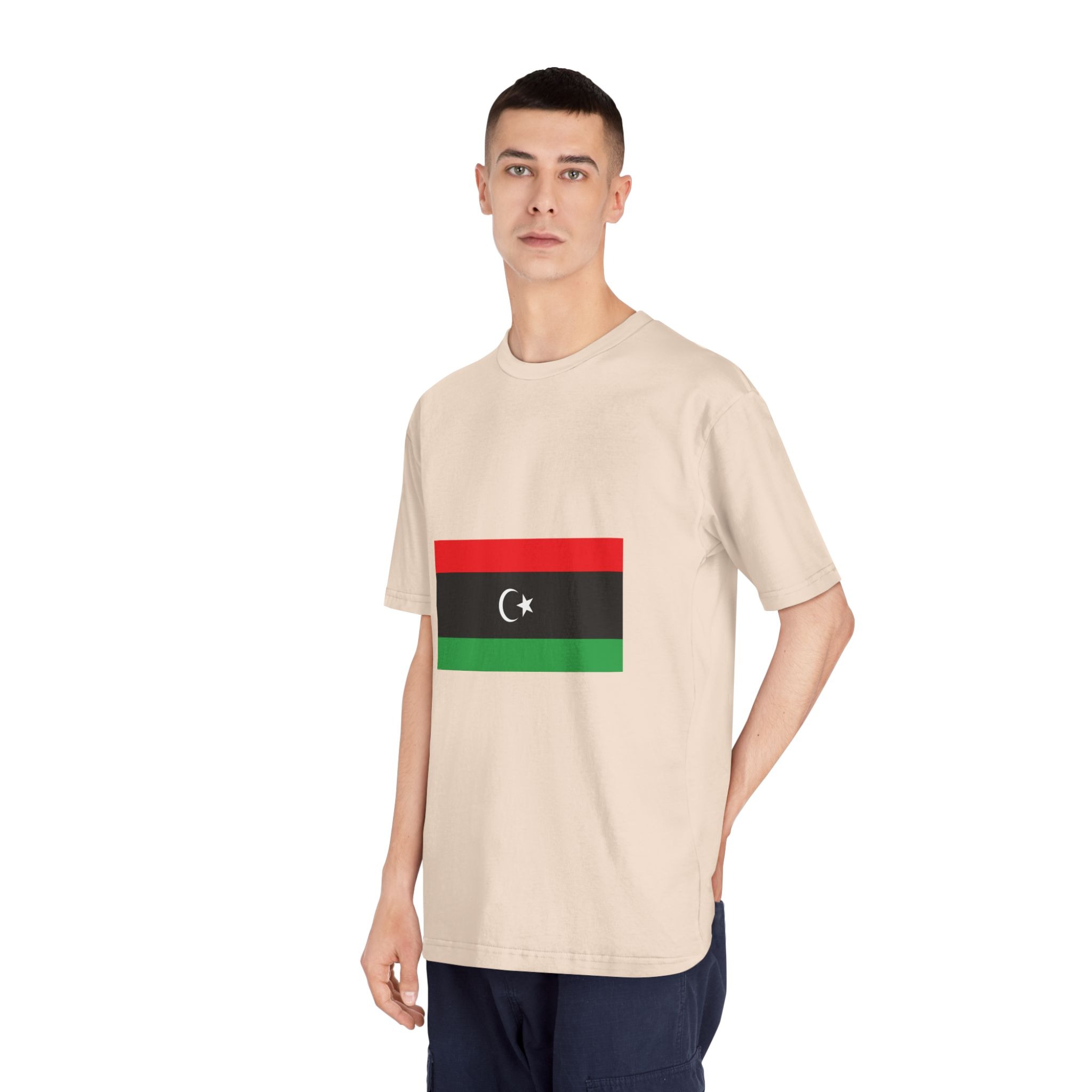 Flag of Libya Unisex Classic Crewneck T Shirt - Image 12