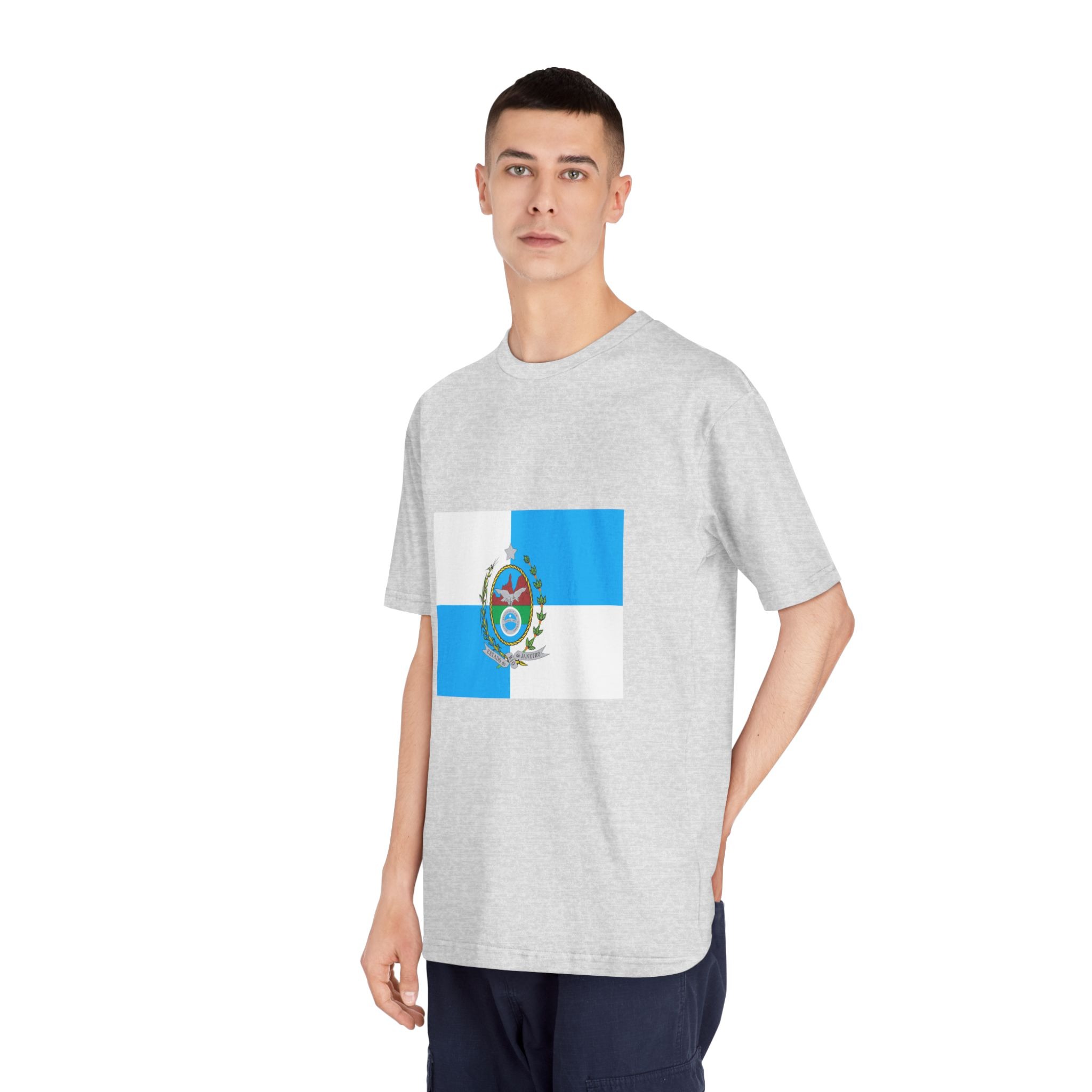 Bandeira Do Estado Do Rio de Janeiro Unisex Classic Crewneck T Shirt - Image 16