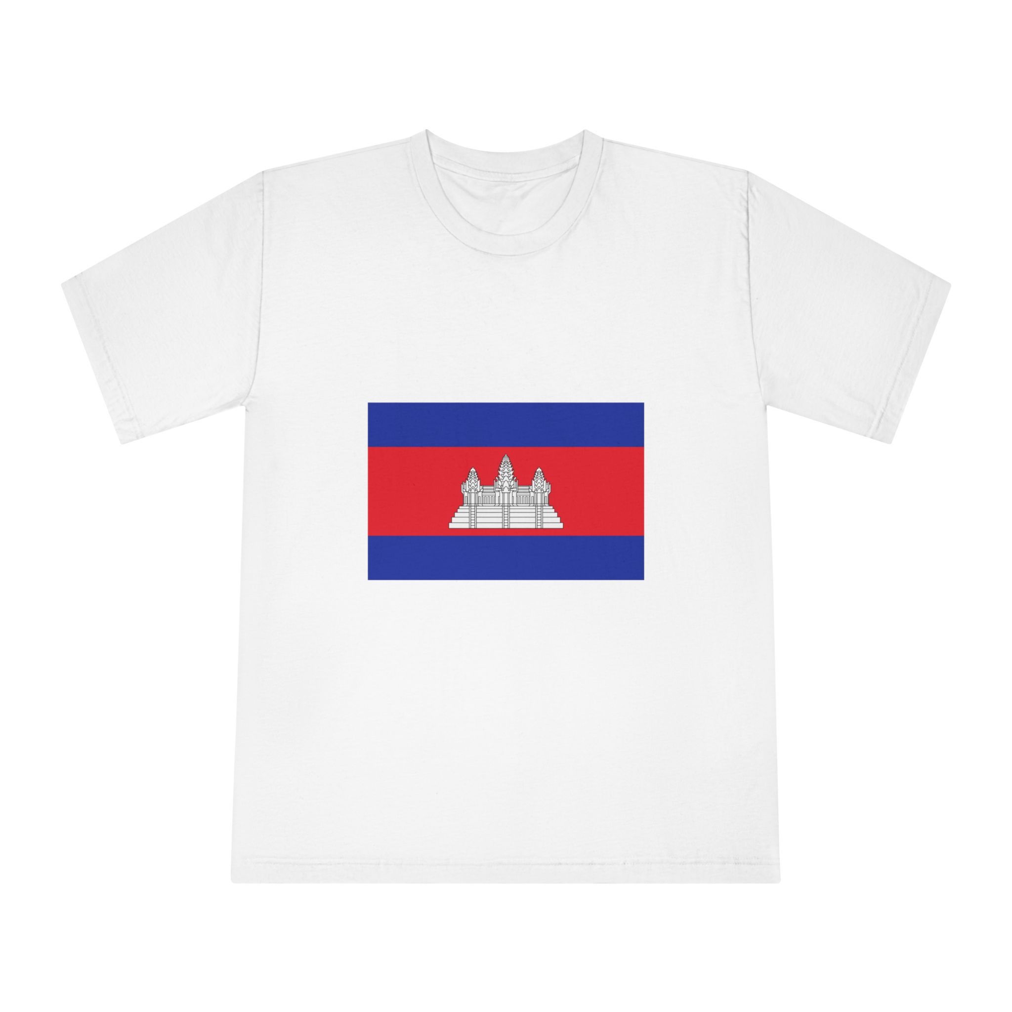 Flag of Cambodia Unisex Classic Crewneck T Shirt