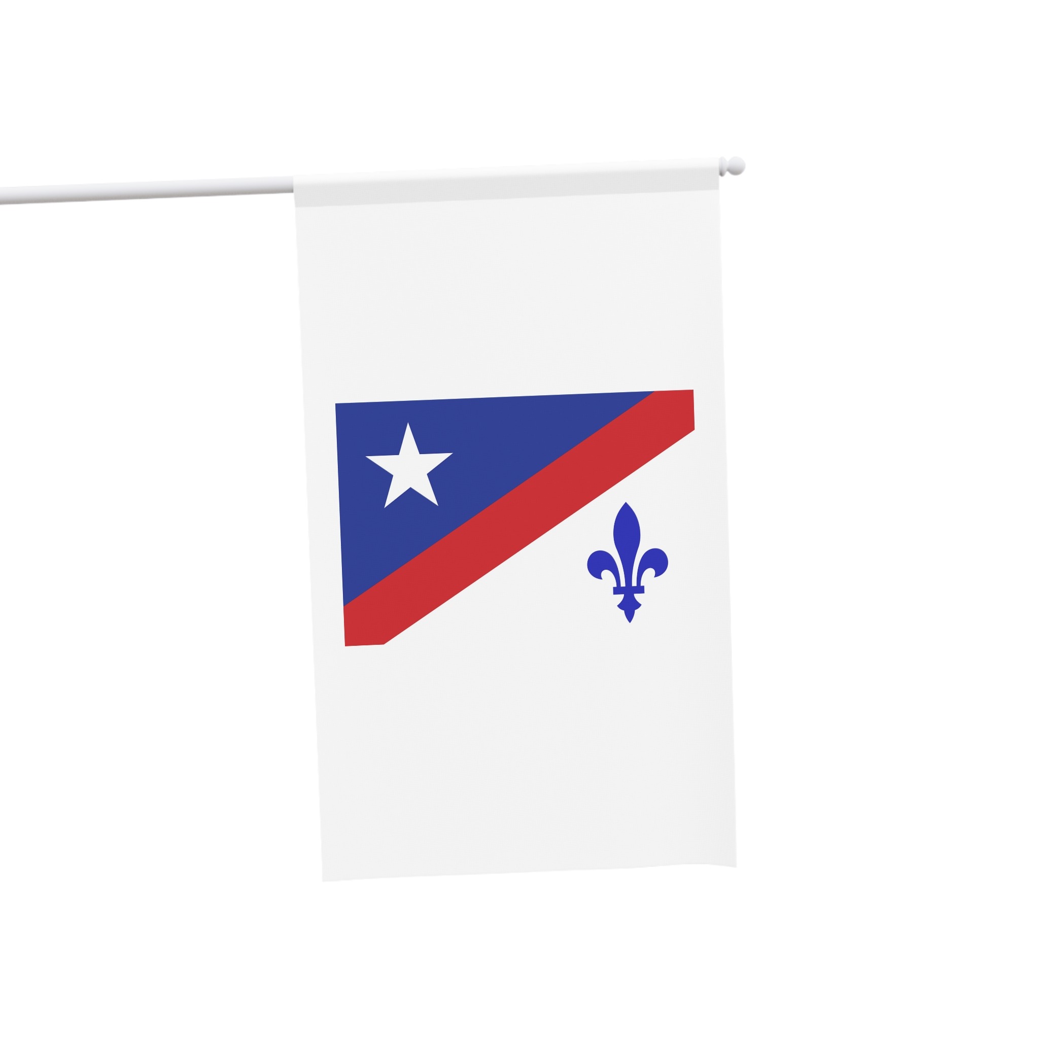 Drapeau Francoamericain Frenchamerican Tricolor Flag Symbol Francophone Comm House Banner - Image 3