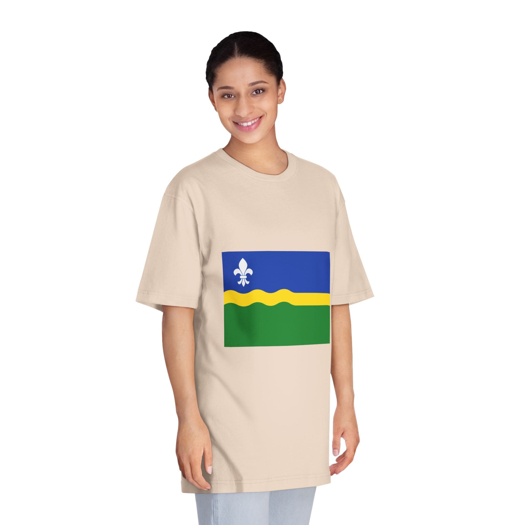Flag of Flevoland Unisex Classic Crewneck T Shirt - Image 11