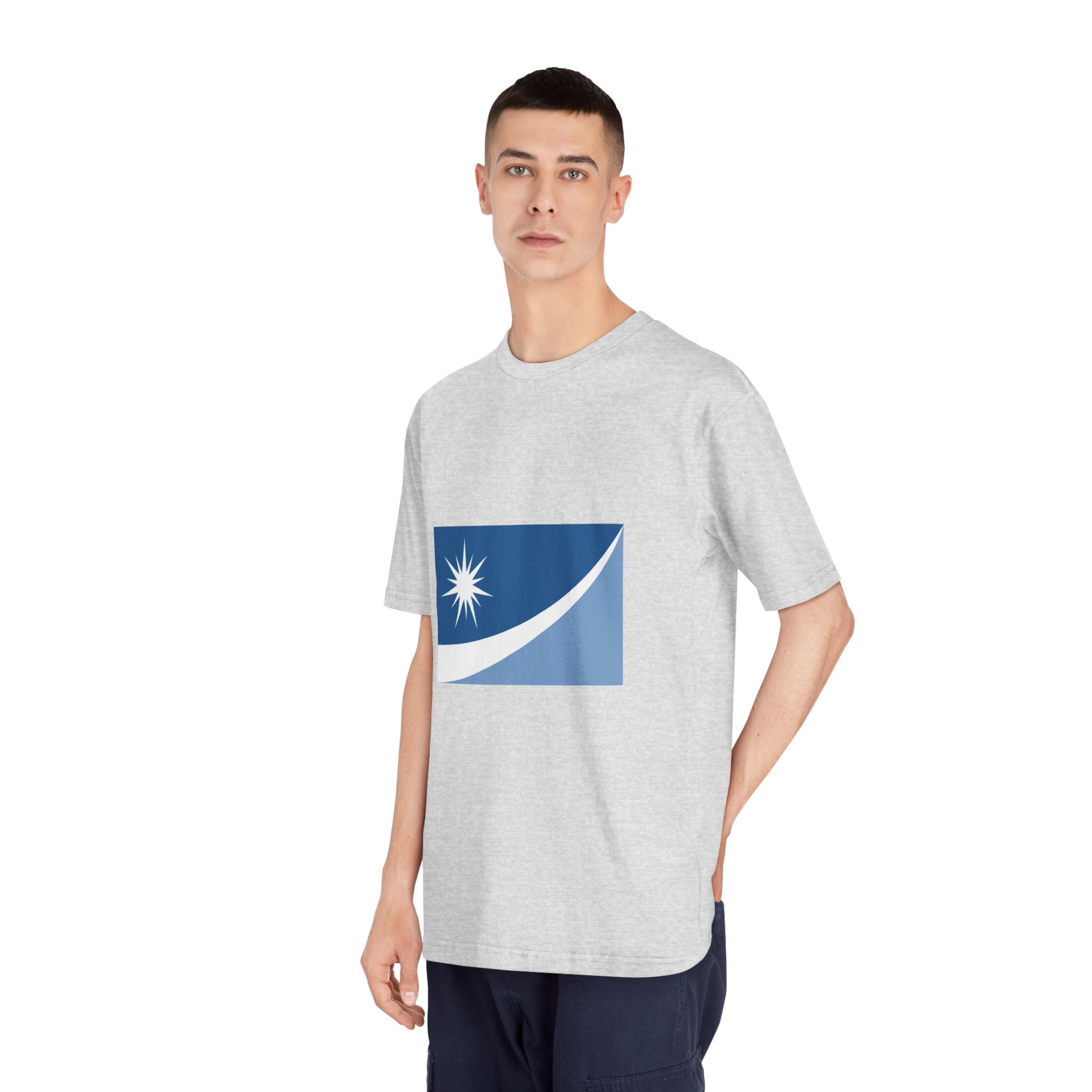 Flag of Crystal, Minnesota Unisex Classic Crewneck T Shirt - Image 16