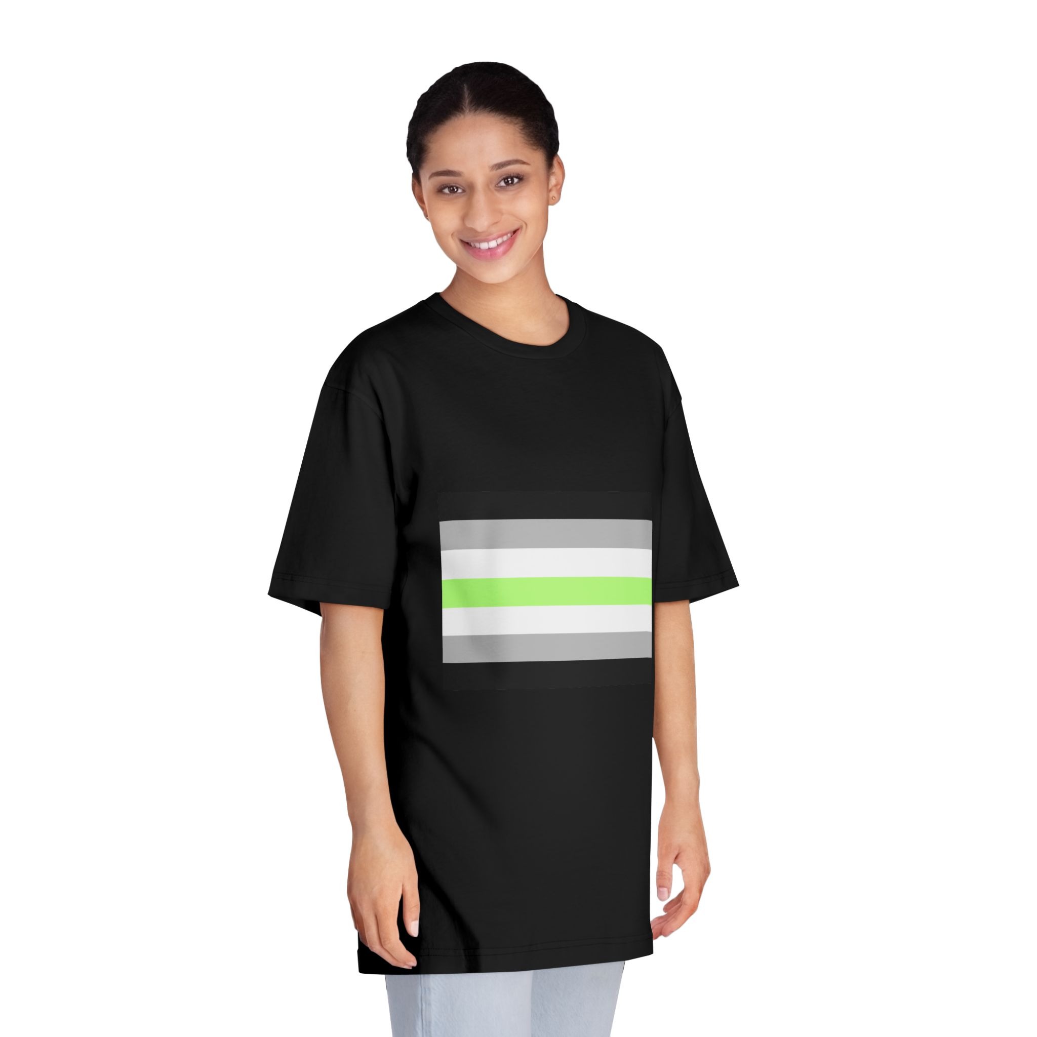 Agender Pride Flag Unisex Classic Crewneck T Shirt - Image 7