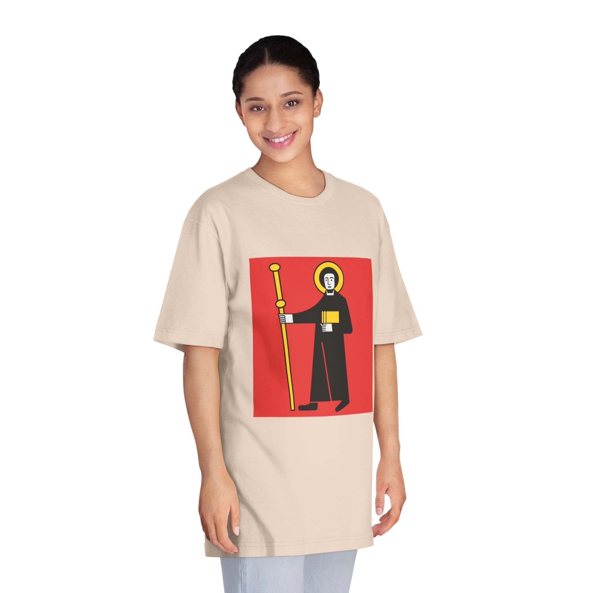 Flag of Canton of Glarus Unisex Classic Crewneck T Shirt - Image 11