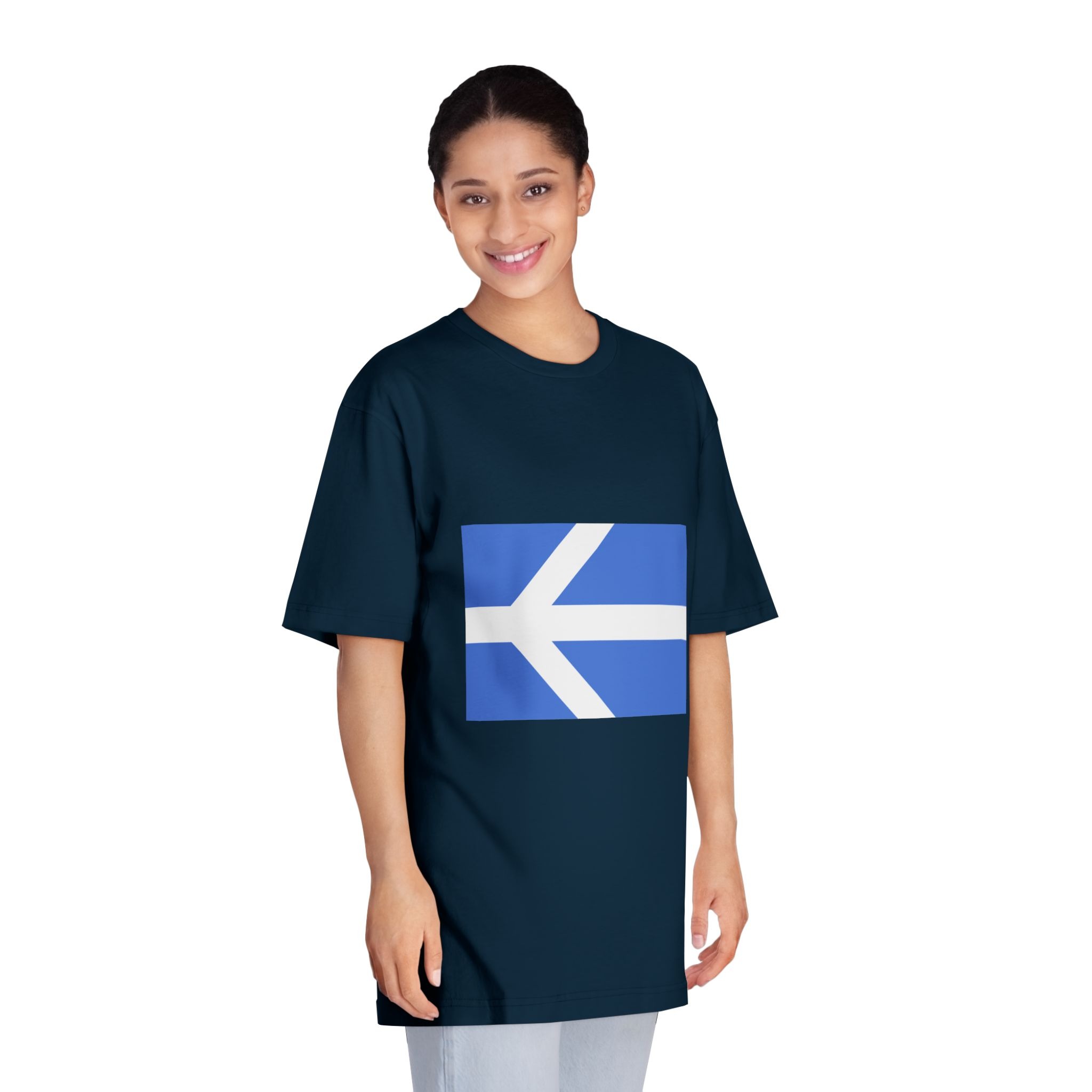 Flag of Lawrence, Massachusetts Unisex Classic Crewneck T Shirt - Image 19