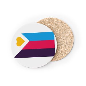 Tricolor Polyamory Pride Flag Coasters
