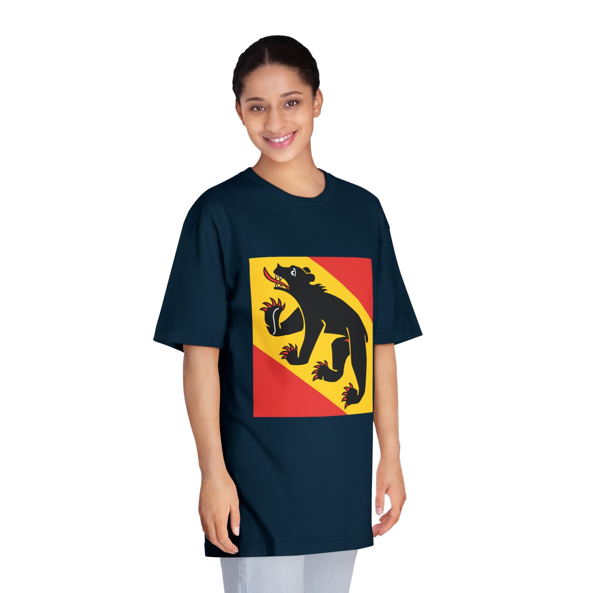 Flag of Canton of Bern Unisex Classic Crewneck T Shirt - Image 19