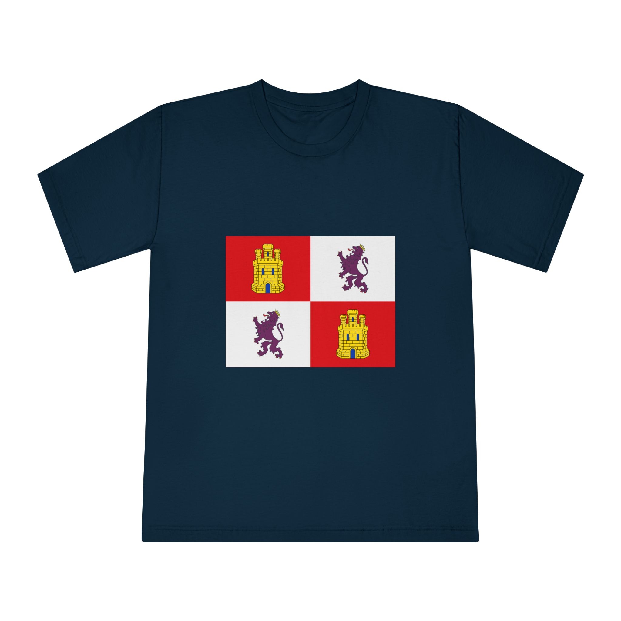 Flag of Castile and León Unisex Classic Crewneck T Shirt - Image 17