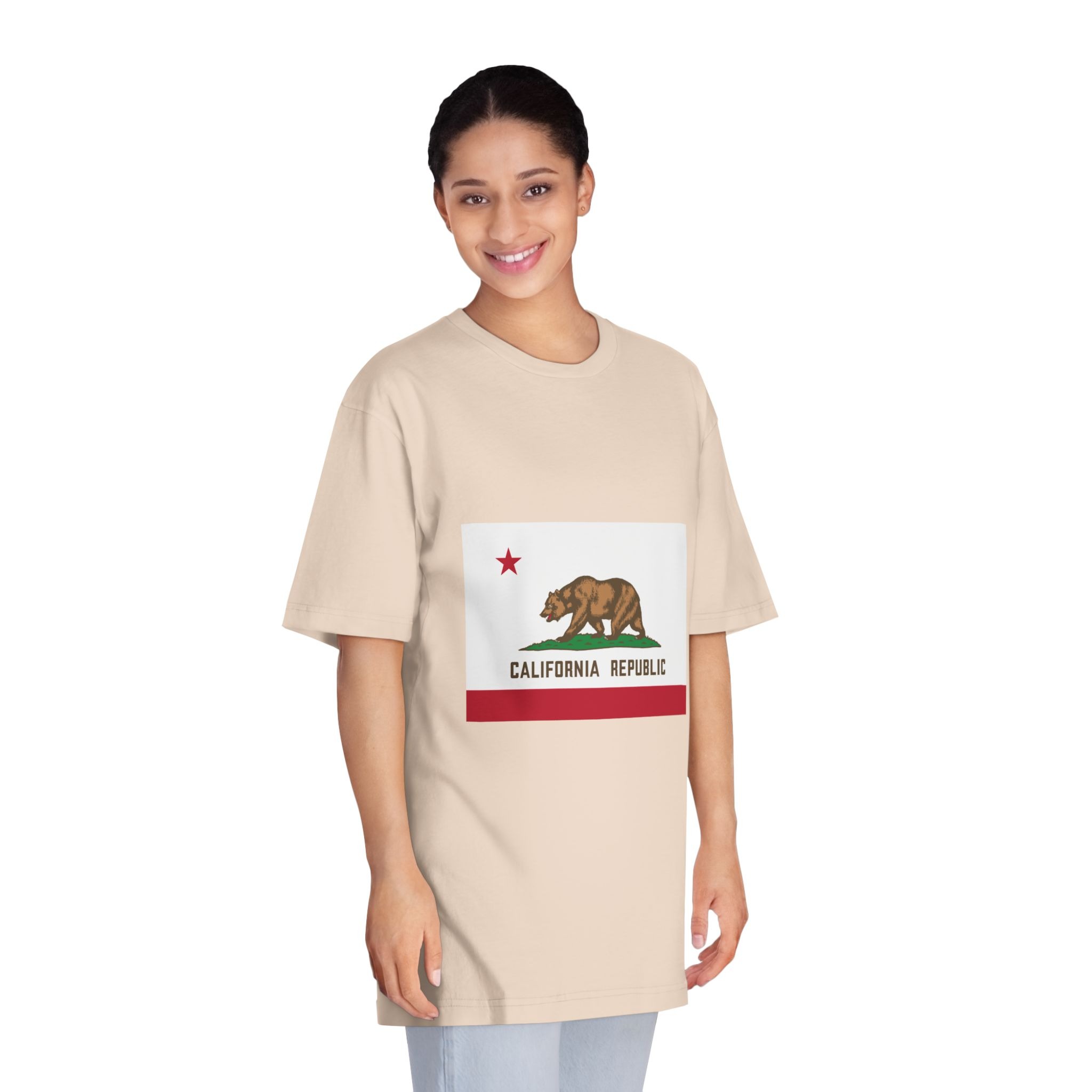 Flag of California Unisex Classic Crewneck T Shirt - Image 11