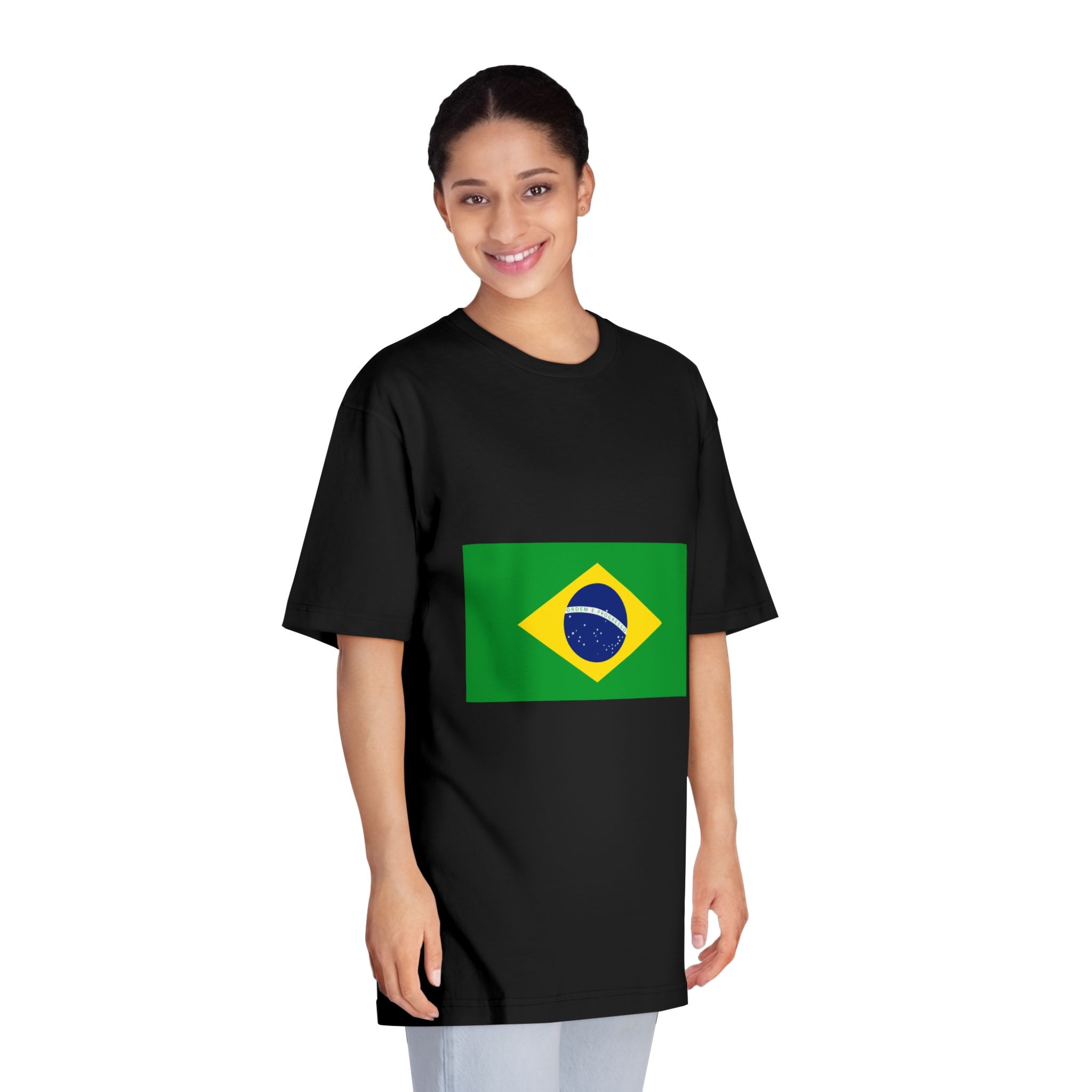 Brasil Flag Unisex Classic Crewneck T Shirt - Image 7