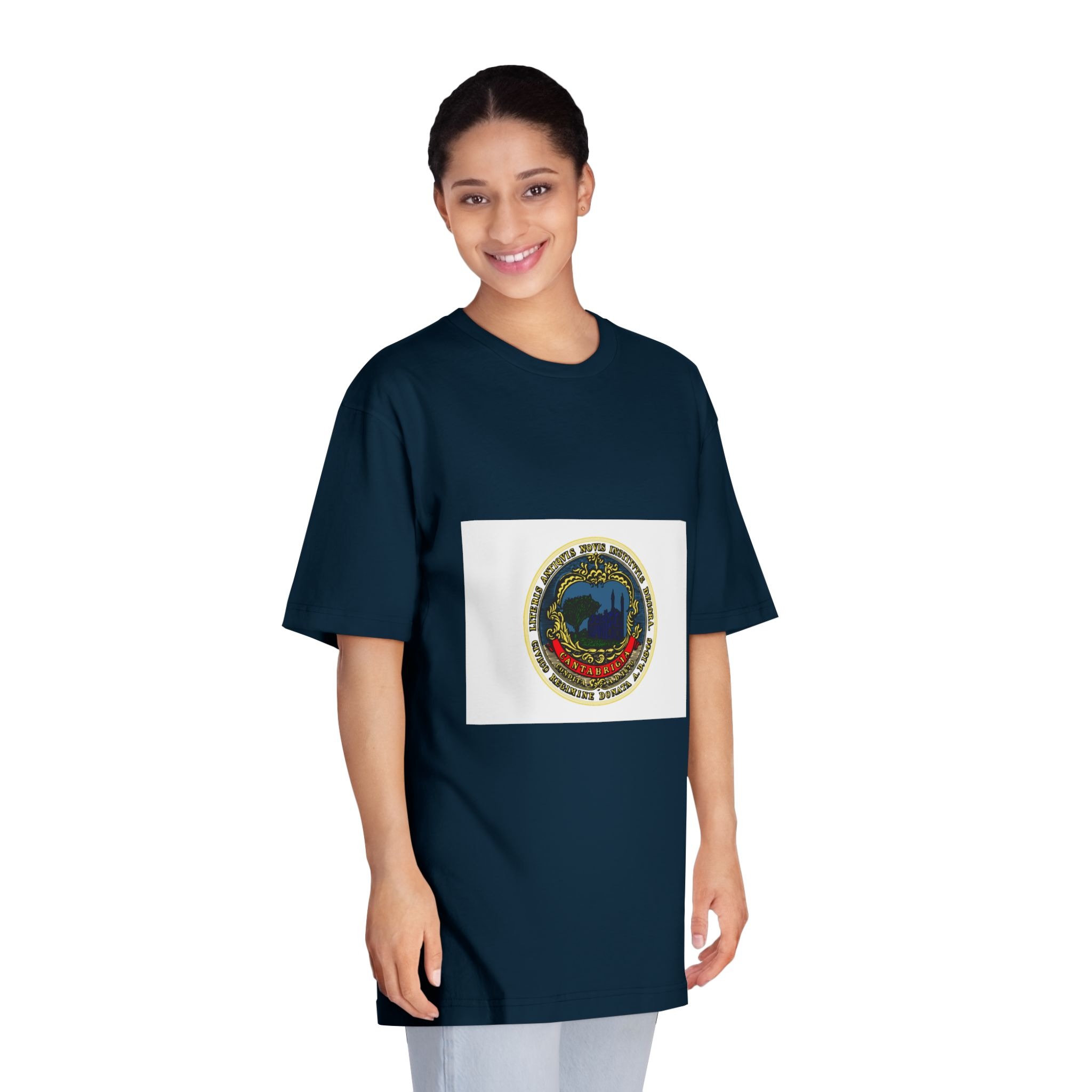 Flag of Cambridge, Massachusetts Unisex Classic Crewneck T Shirt - Image 19
