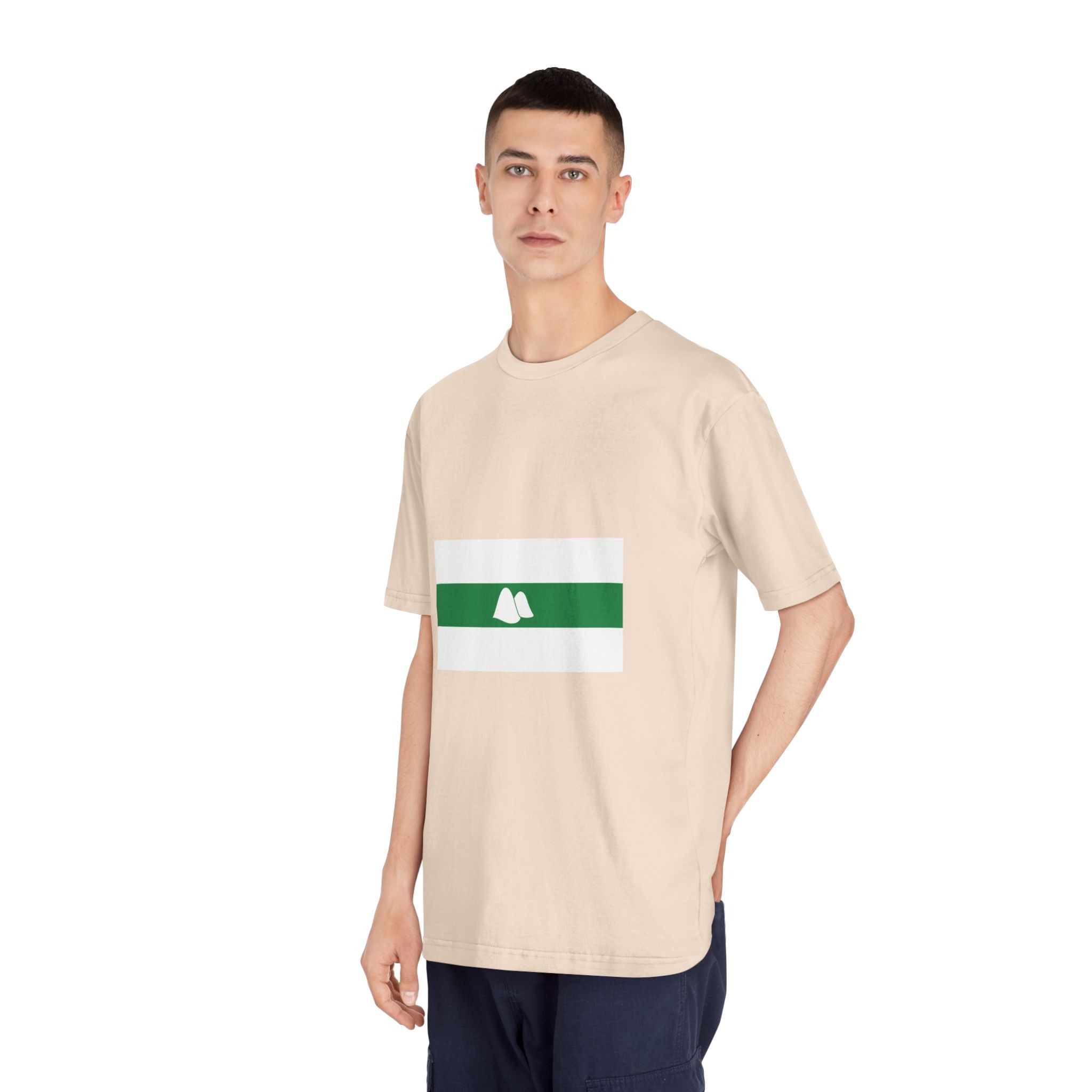 Flag of Kurgan Oblast Unisex Classic Crewneck T Shirt - Image 12