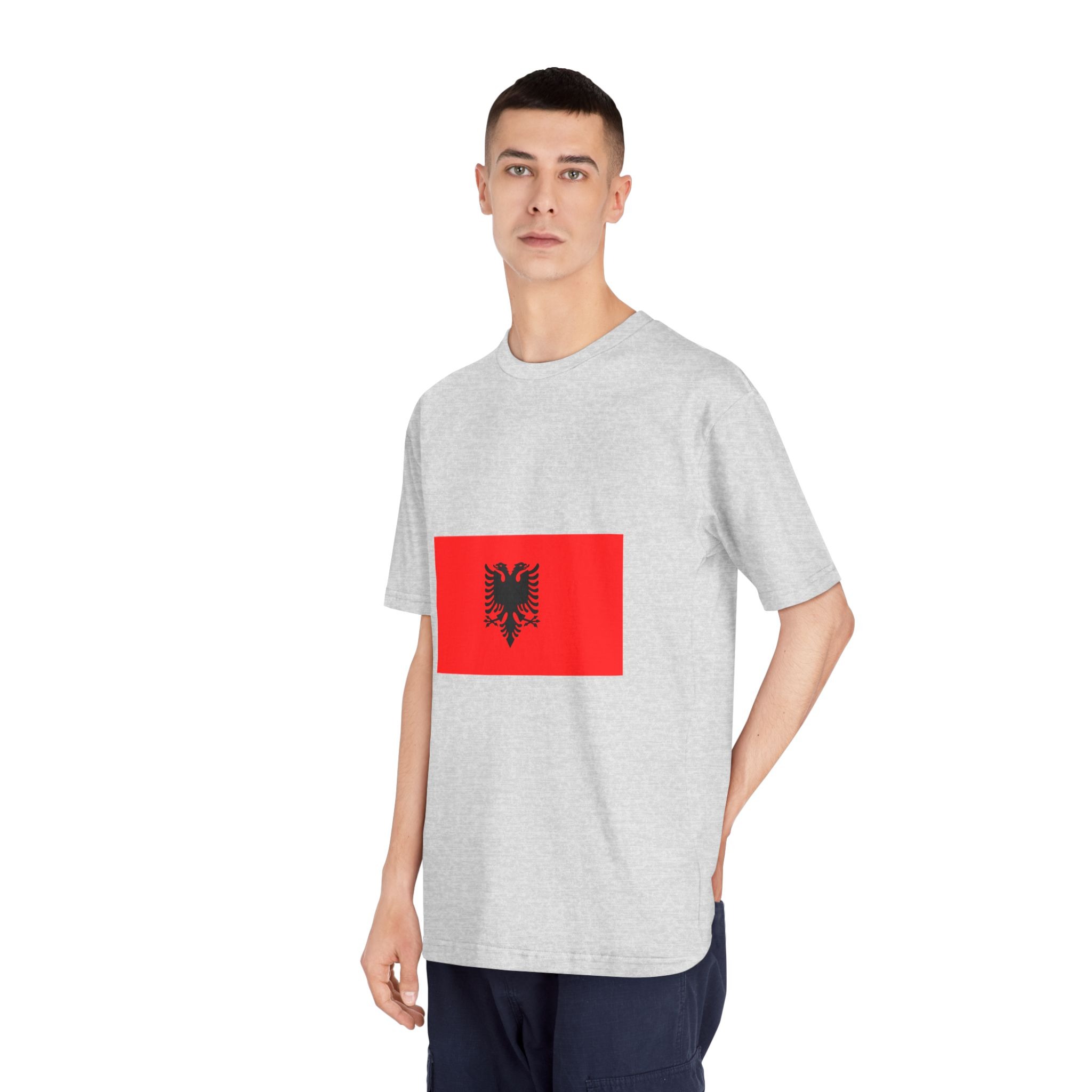 Albanian Flag Unisex Classic Crewneck T Shirt - Image 16