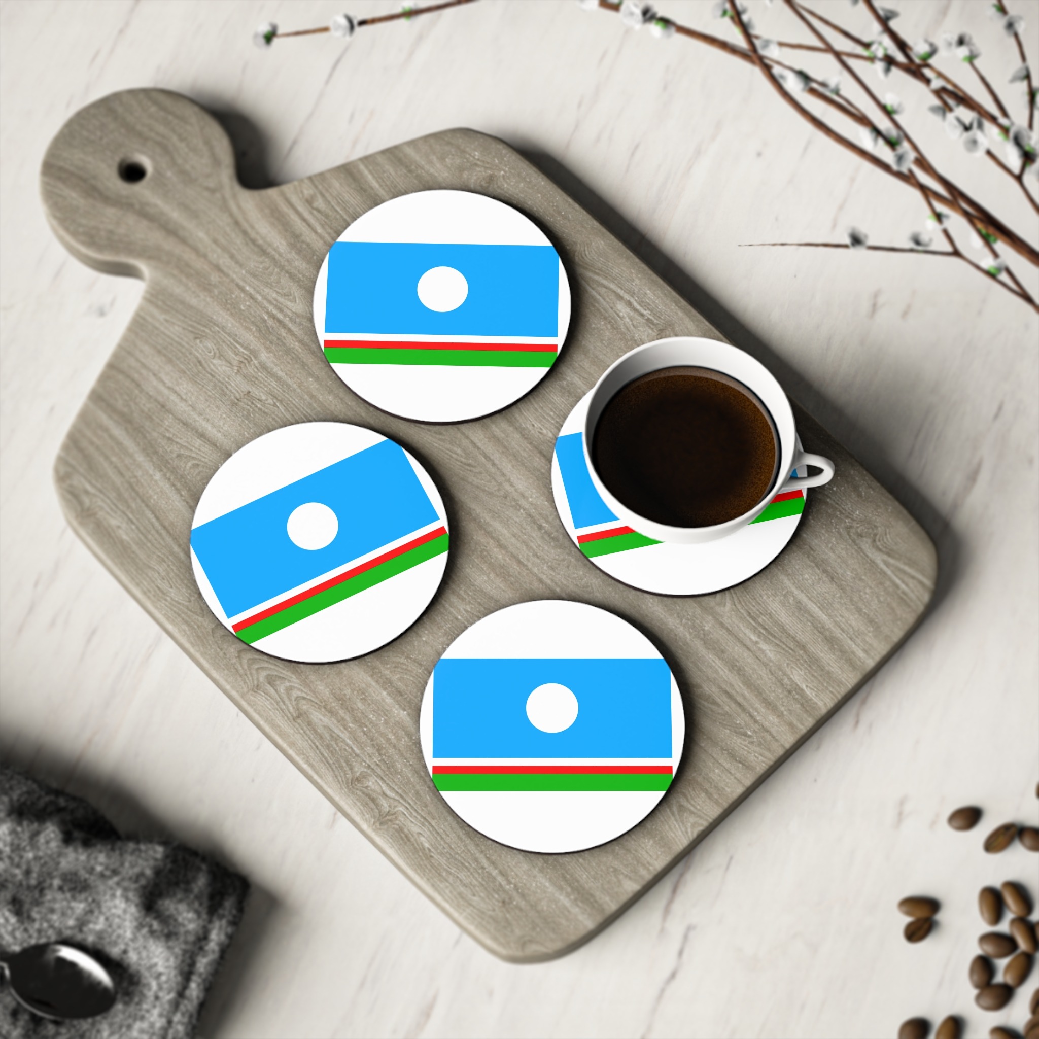 The Flag of the Sakha Republic Coasters - Image 4