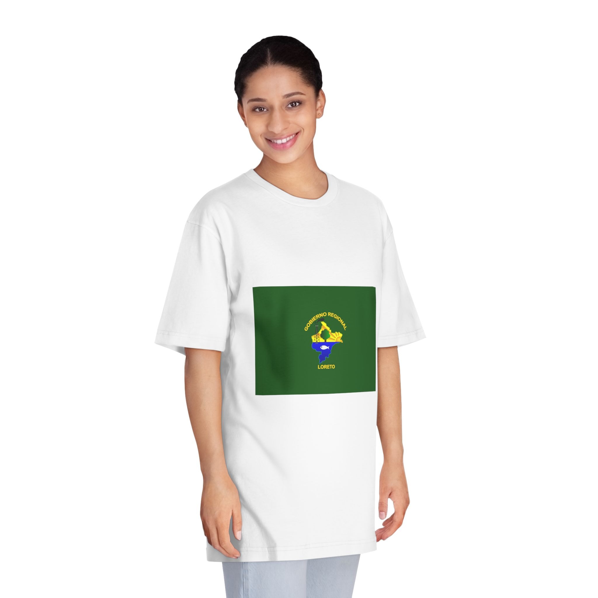 Bandera Región Loreto Unisex Classic Crewneck T Shirt - Image 3