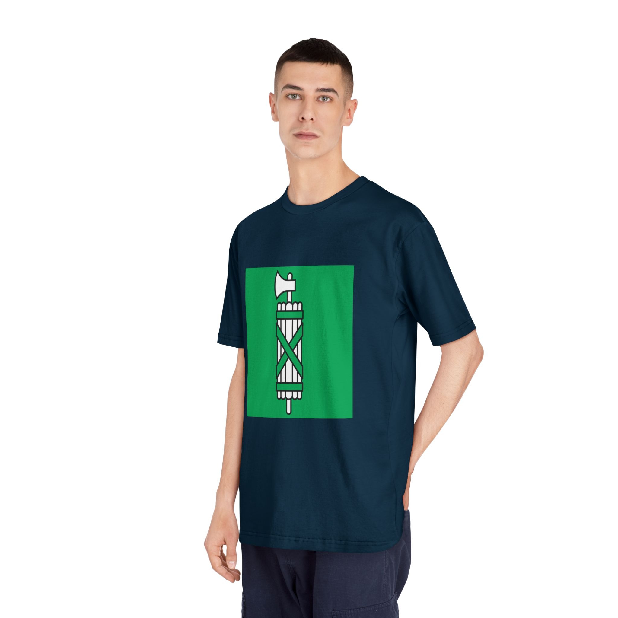 Flag of Canton of Sankt Gallen Unisex Classic Crewneck T Shirt - Image 20
