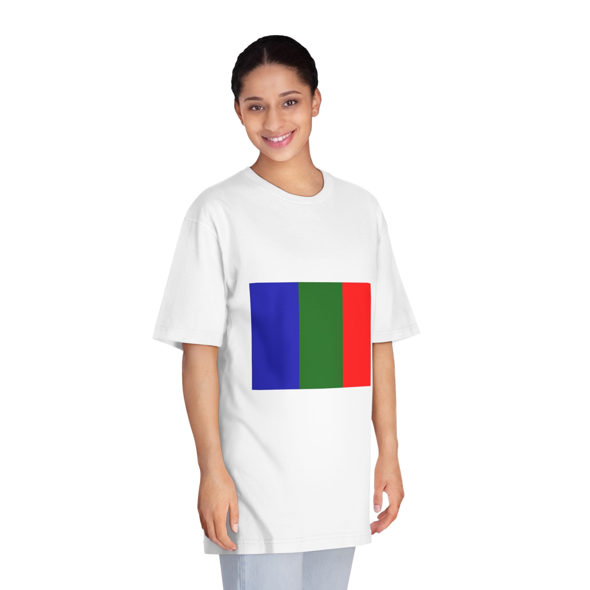 Bandera de Moquegua Unisex Classic Crewneck T Shirt - Image 3