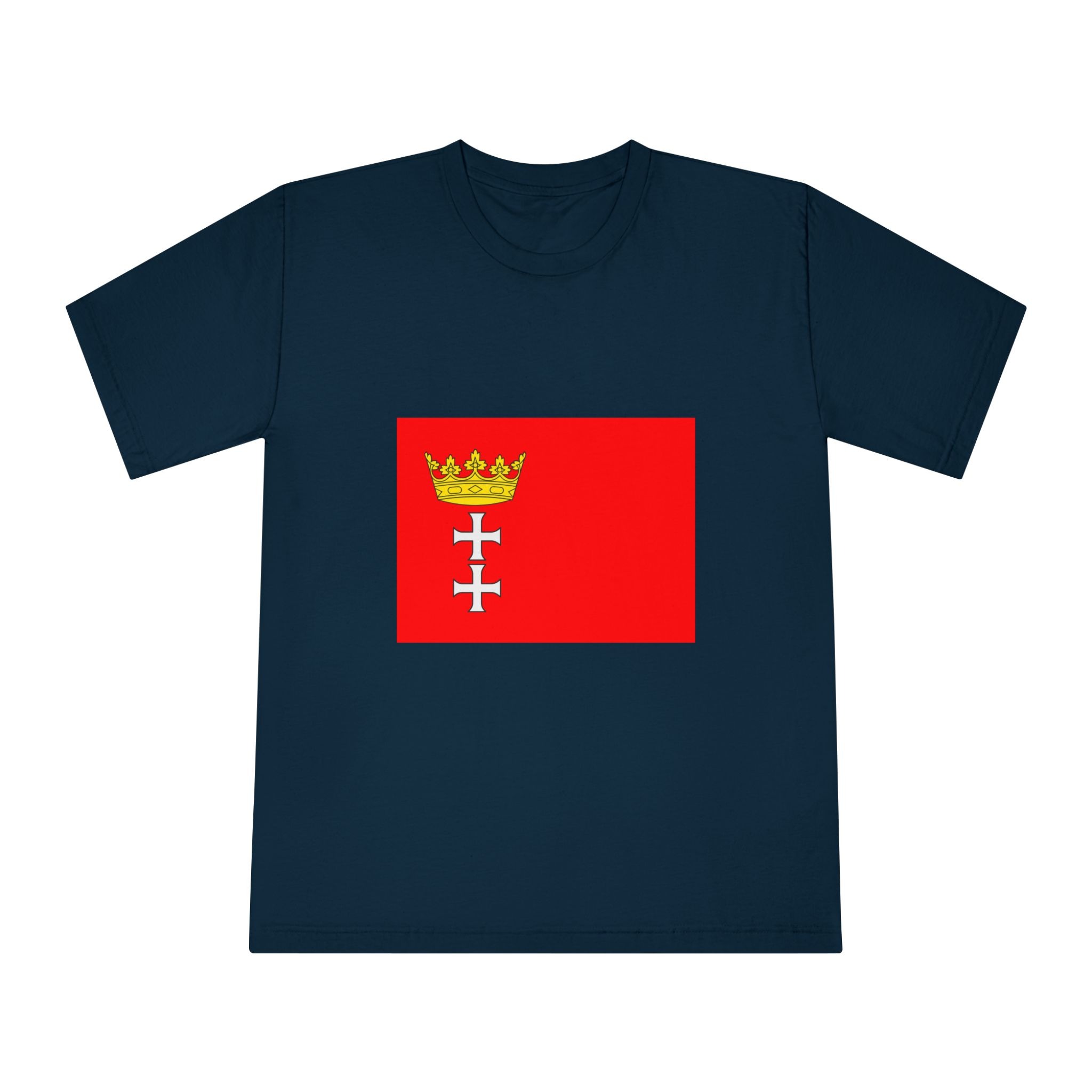 Flag of Gdansk Unisex Classic Crewneck T Shirt - Image 17