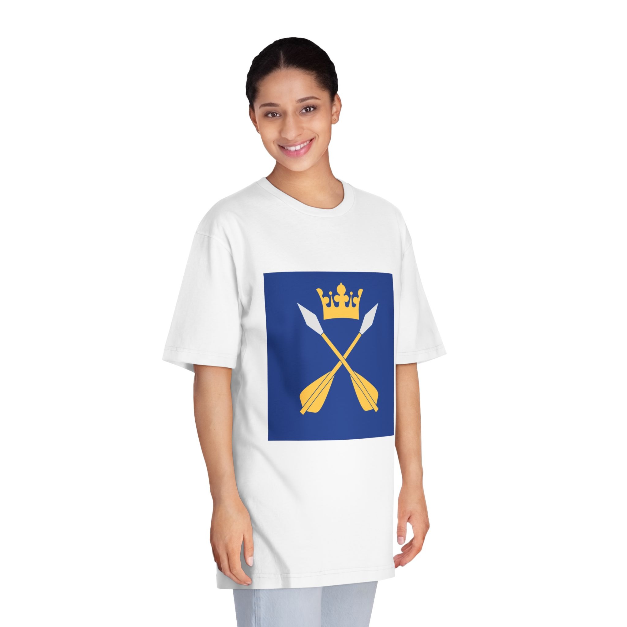 Dalarnas Län Vapenflagga Unisex Classic Crewneck T Shirt - Image 3