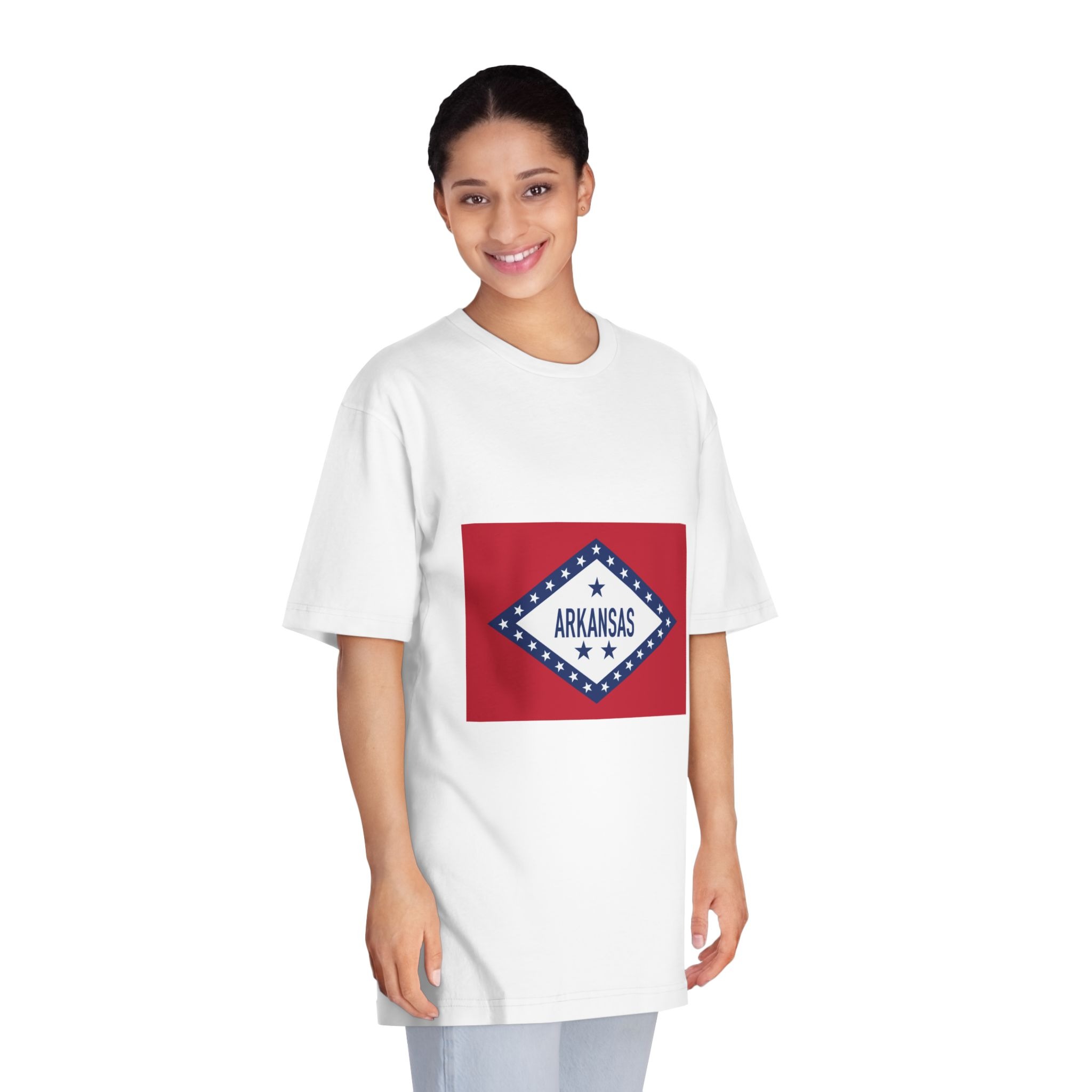 Flag of Arkansas (1913–1923) Unisex Classic Crewneck T Shirt - Image 3
