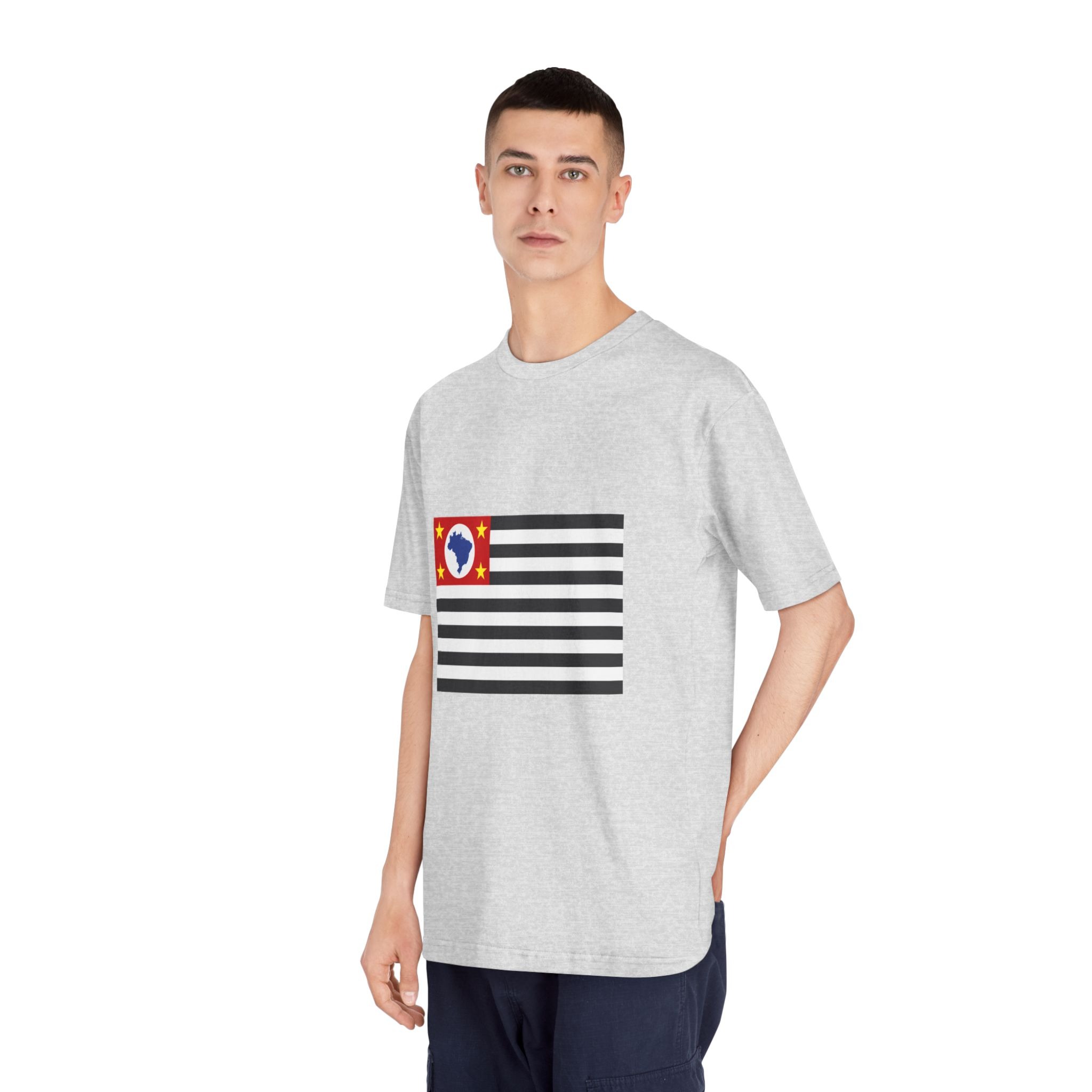 Bandeira Do Estado de São Paulo Unisex Classic Crewneck T Shirt - Image 16