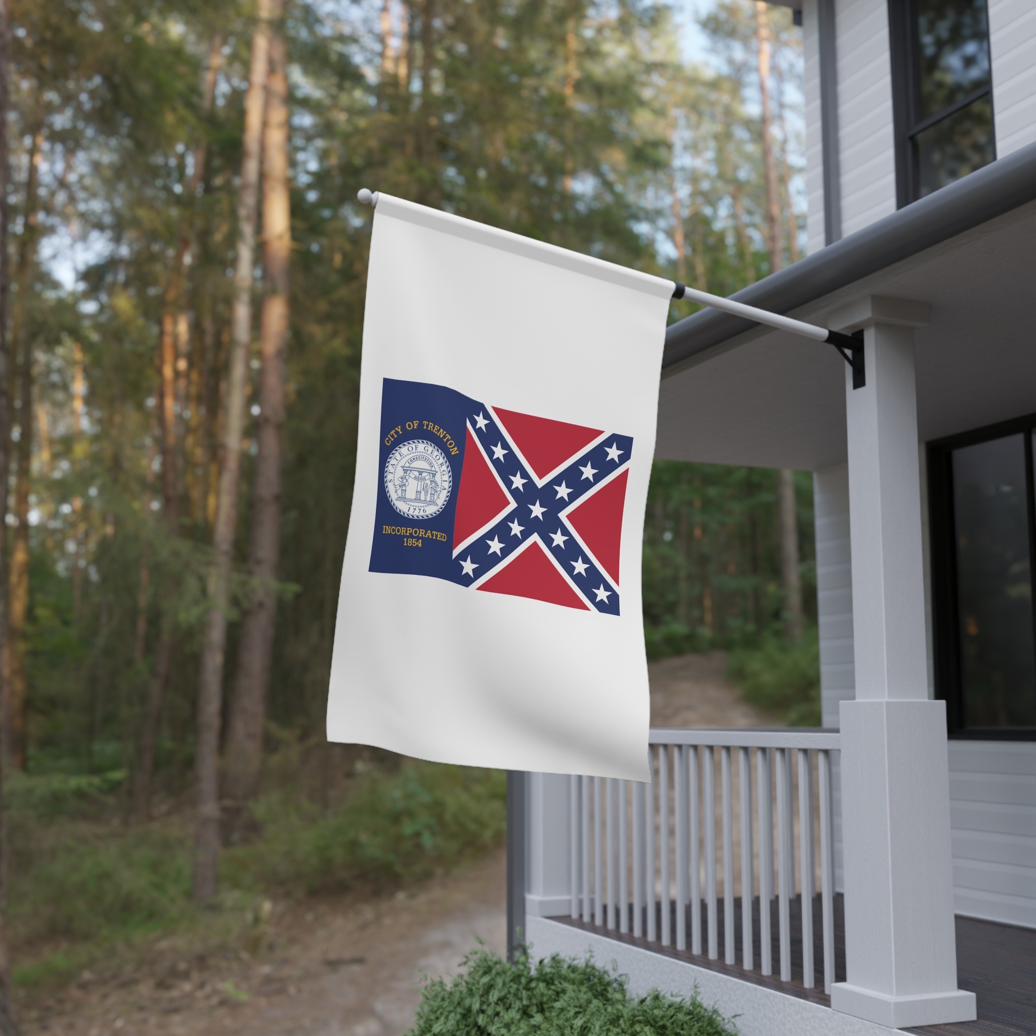 Flag of Trenton, Georgia House Banner - Image 4