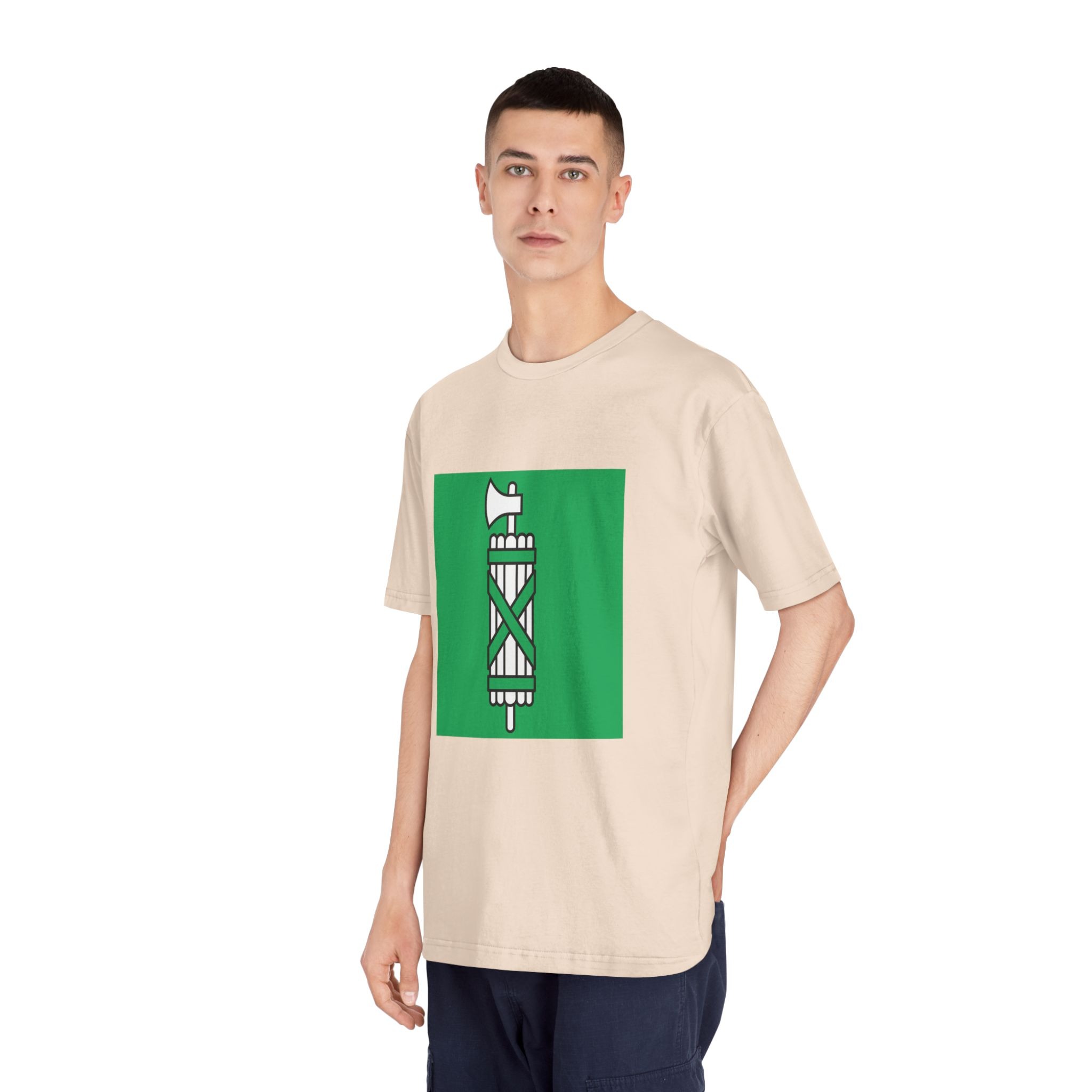 Flag of Canton of Sankt Gallen Unisex Classic Crewneck T Shirt - Image 12