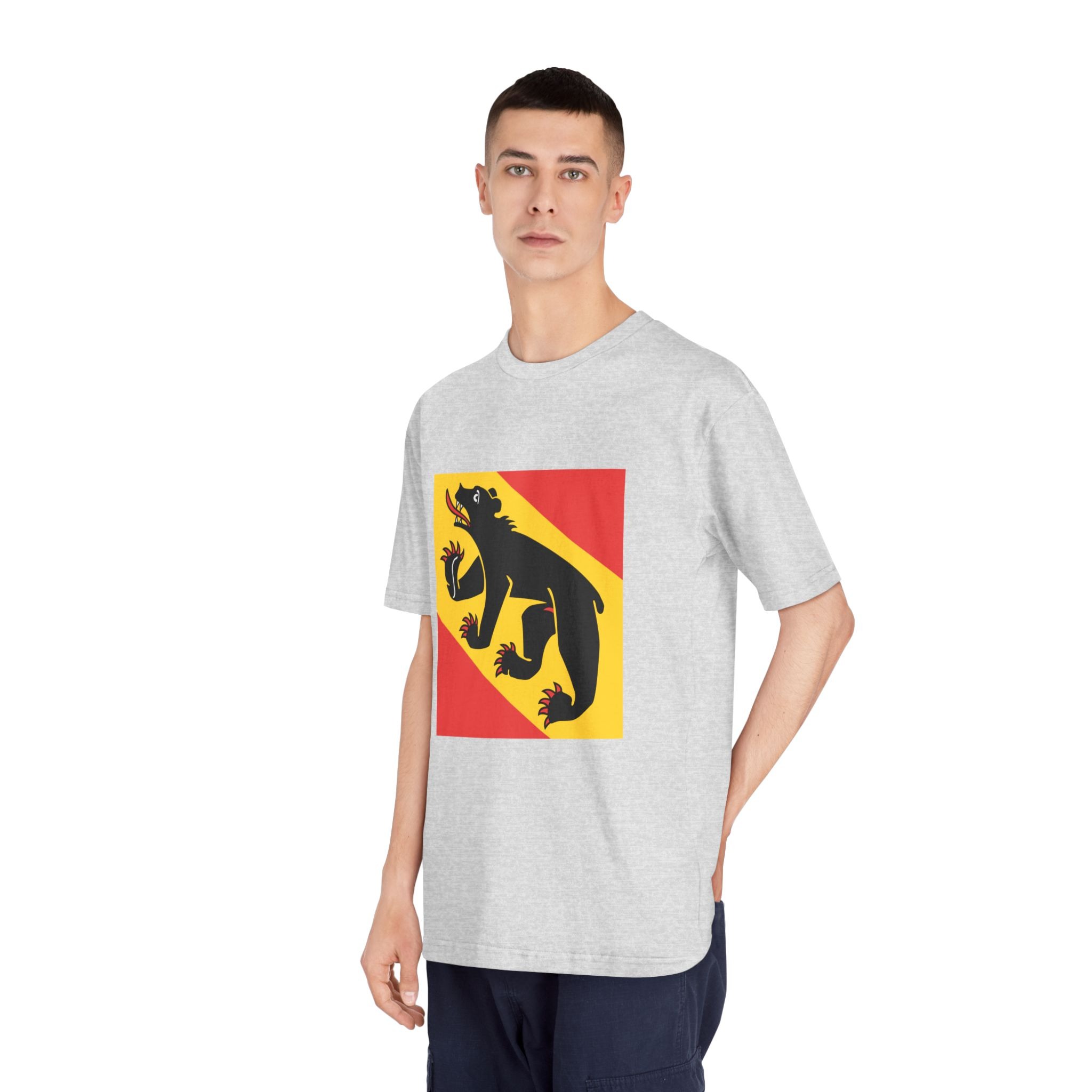 Flag of Canton of Bern Unisex Classic Crewneck T Shirt - Image 16