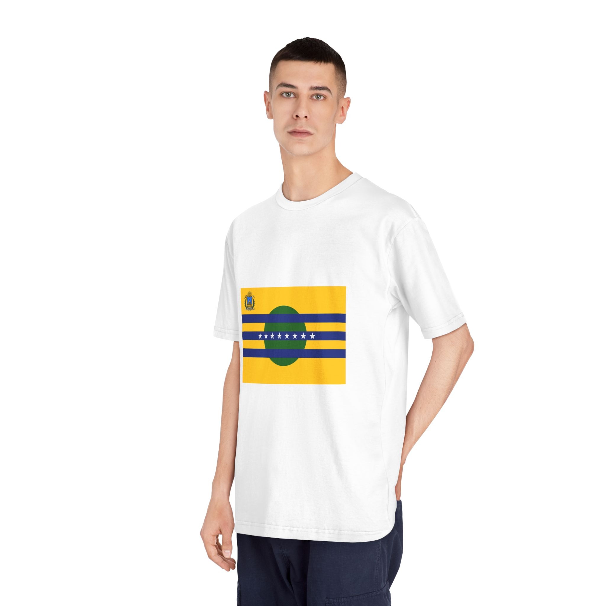 Flag of Bolívar State Unisex Classic Crewneck T Shirt - Image 4