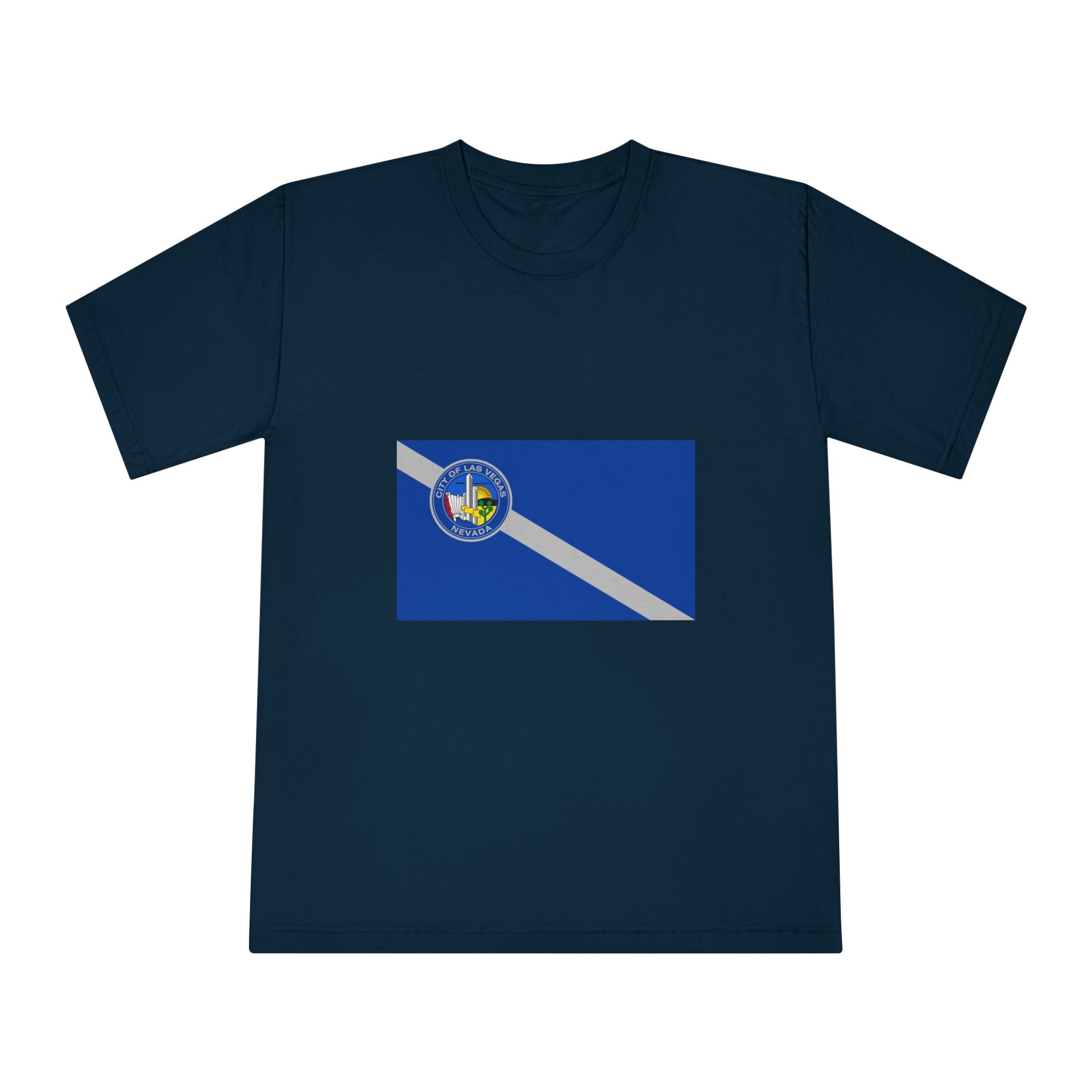 Flag of Las Vegas, Nevada Unisex Classic Crewneck T Shirt - Image 17