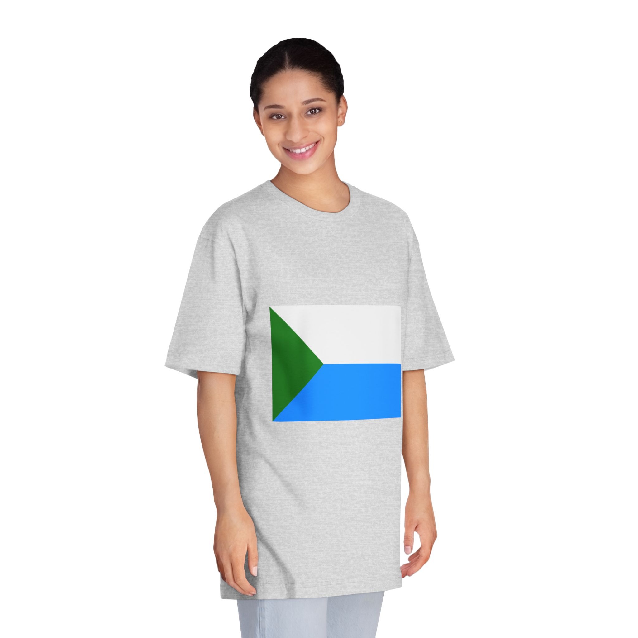 Flag of Khabarovsk Krai Unisex Classic Crewneck T Shirt - Image 15