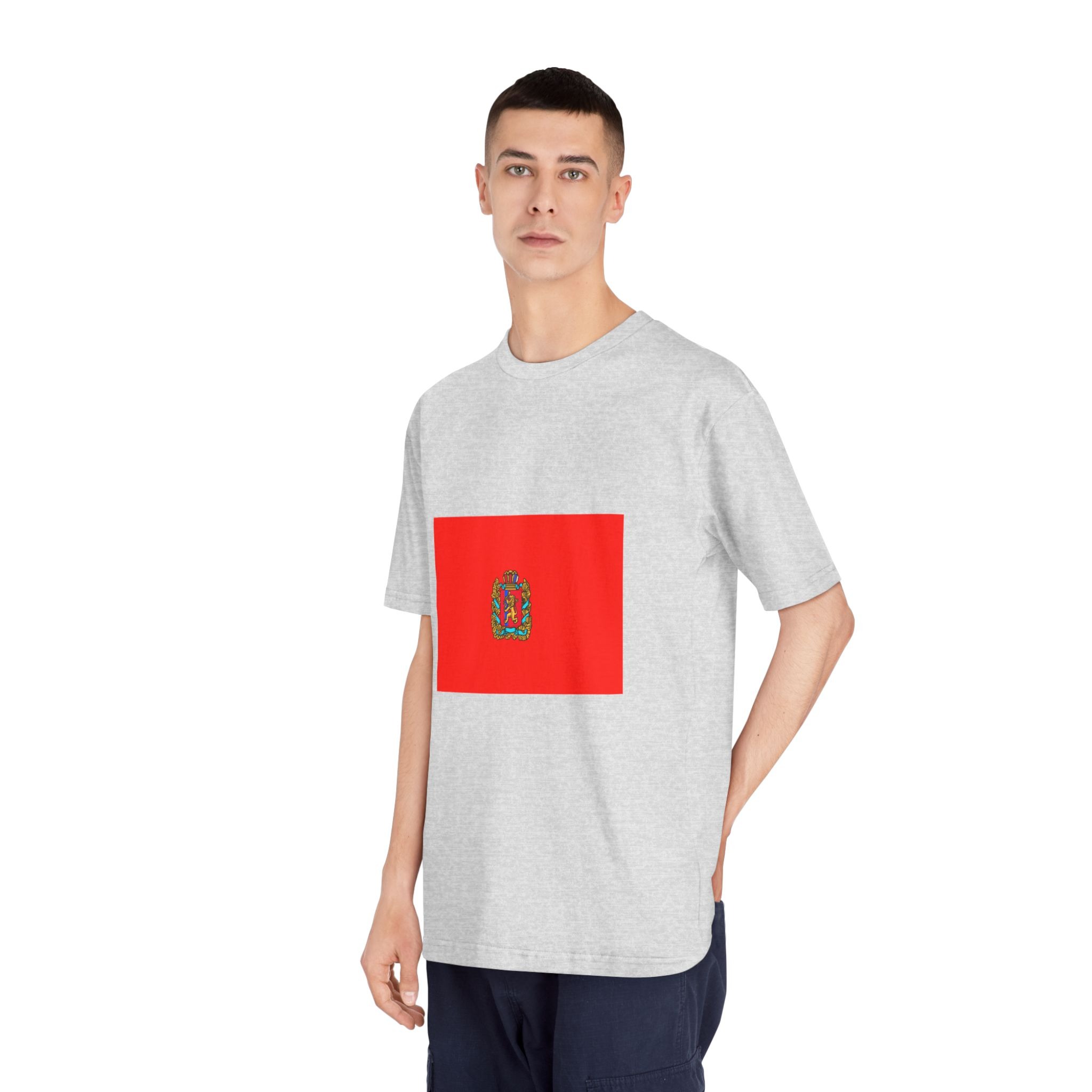 Flag of Krasnoyarsk Krai Unisex Classic Crewneck T Shirt - Image 16