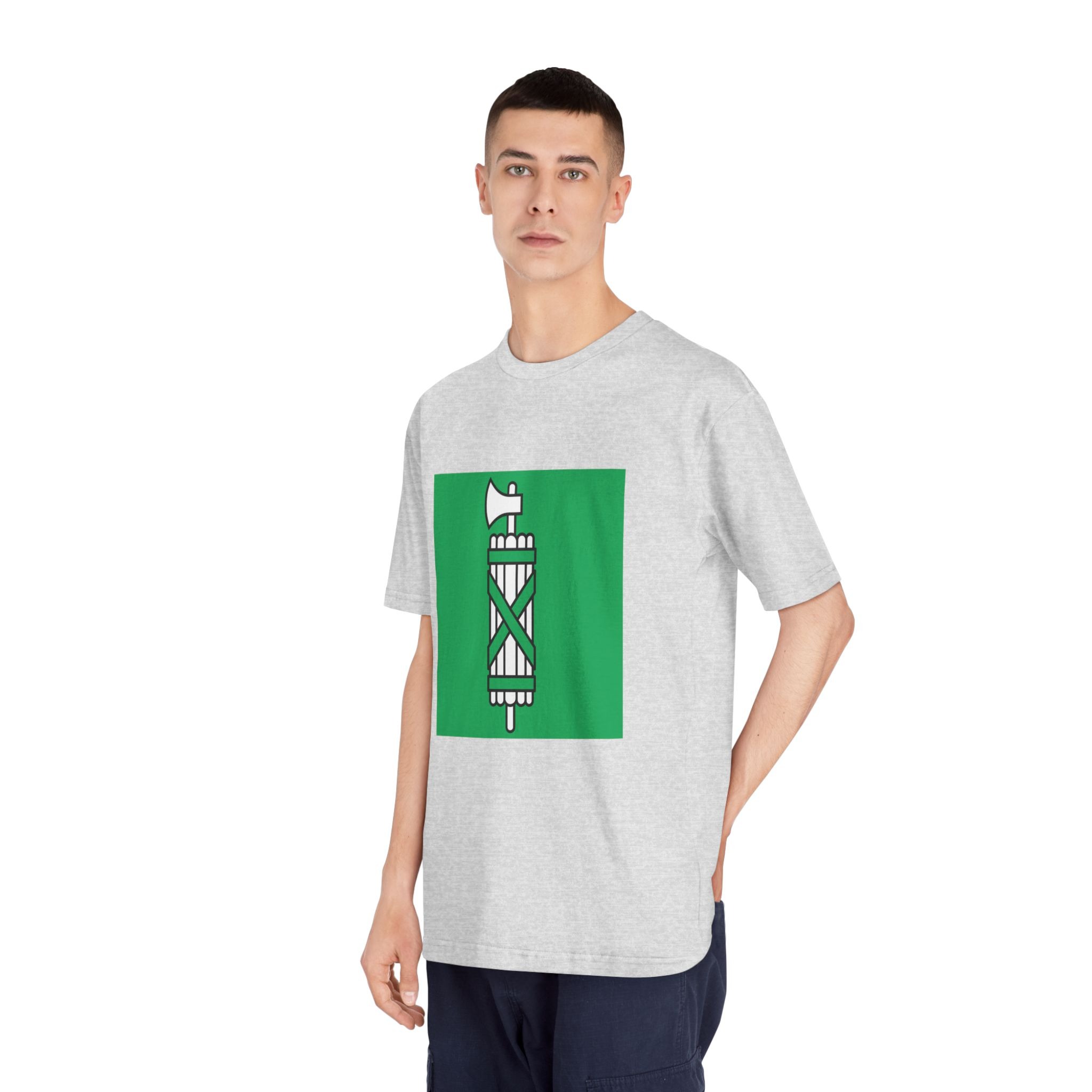Flag of Canton of Sankt Gallen Unisex Classic Crewneck T Shirt - Image 16