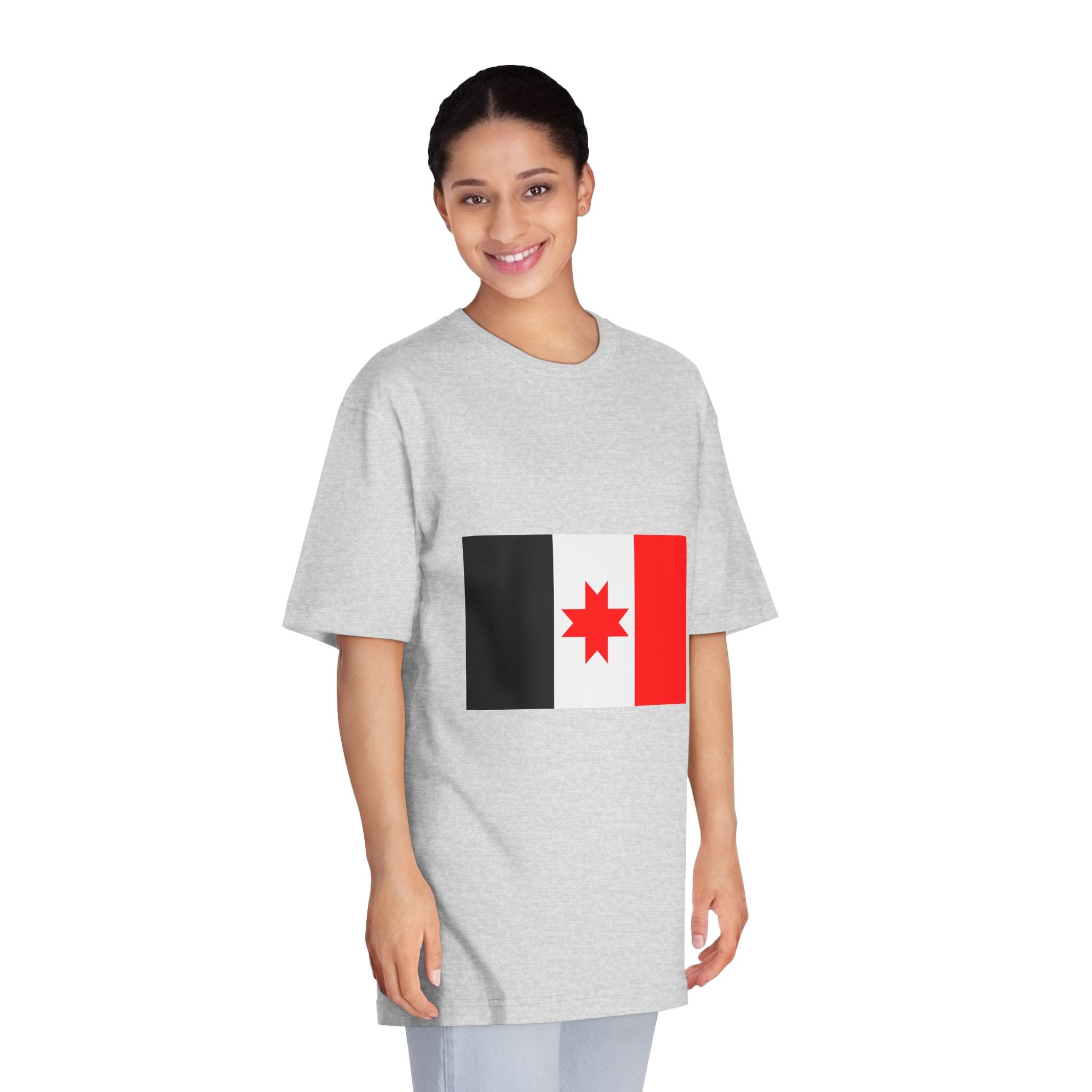 Flag of Udmurtia Unisex Classic Crewneck T Shirt - Image 15