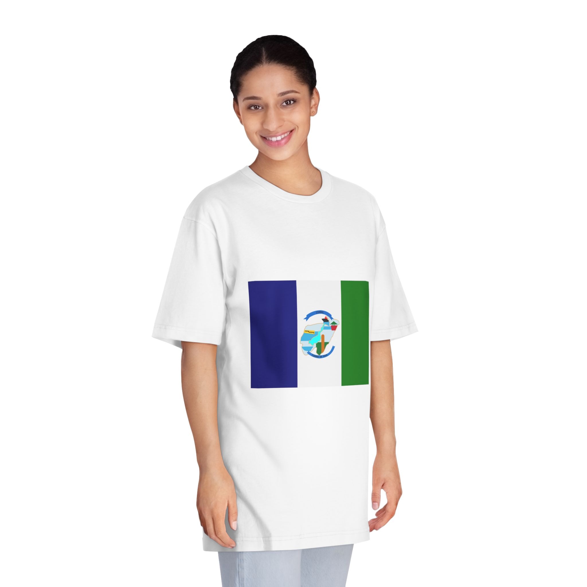 Flag of Izabal Department Unisex Classic Crewneck T Shirt - Image 3