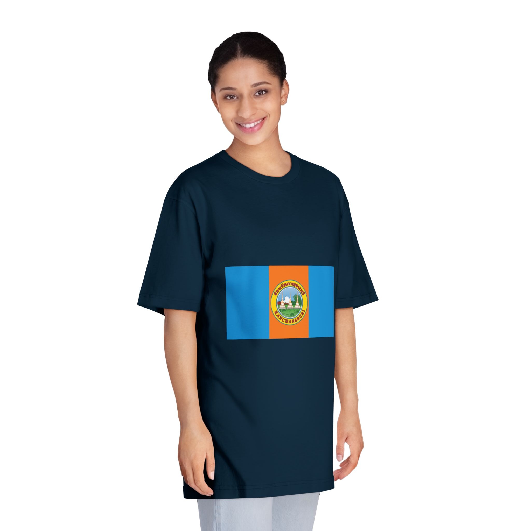 Flag of Kanchanaburi Province (2 1) Unisex Classic Crewneck T Shirt - Image 19