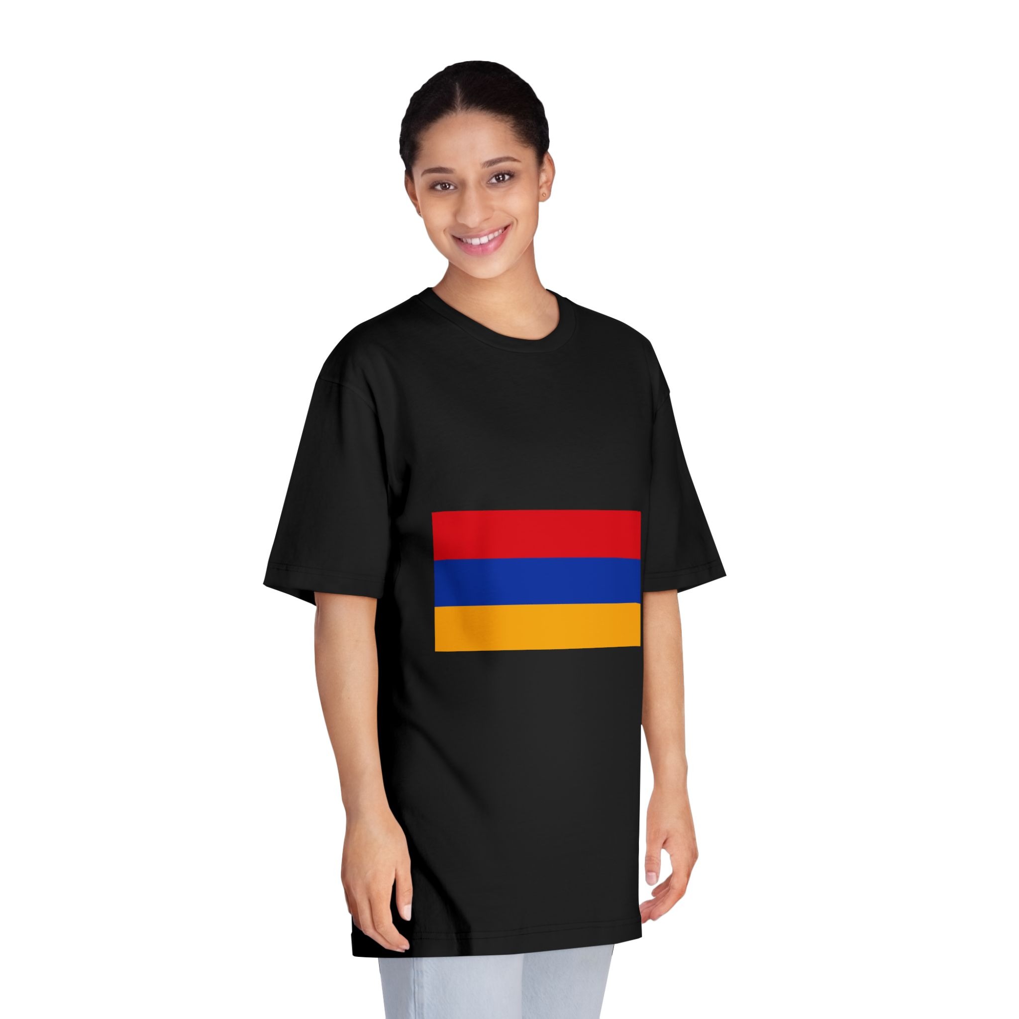 Flag of Armenia Unisex Classic Crewneck T Shirt - Image 7