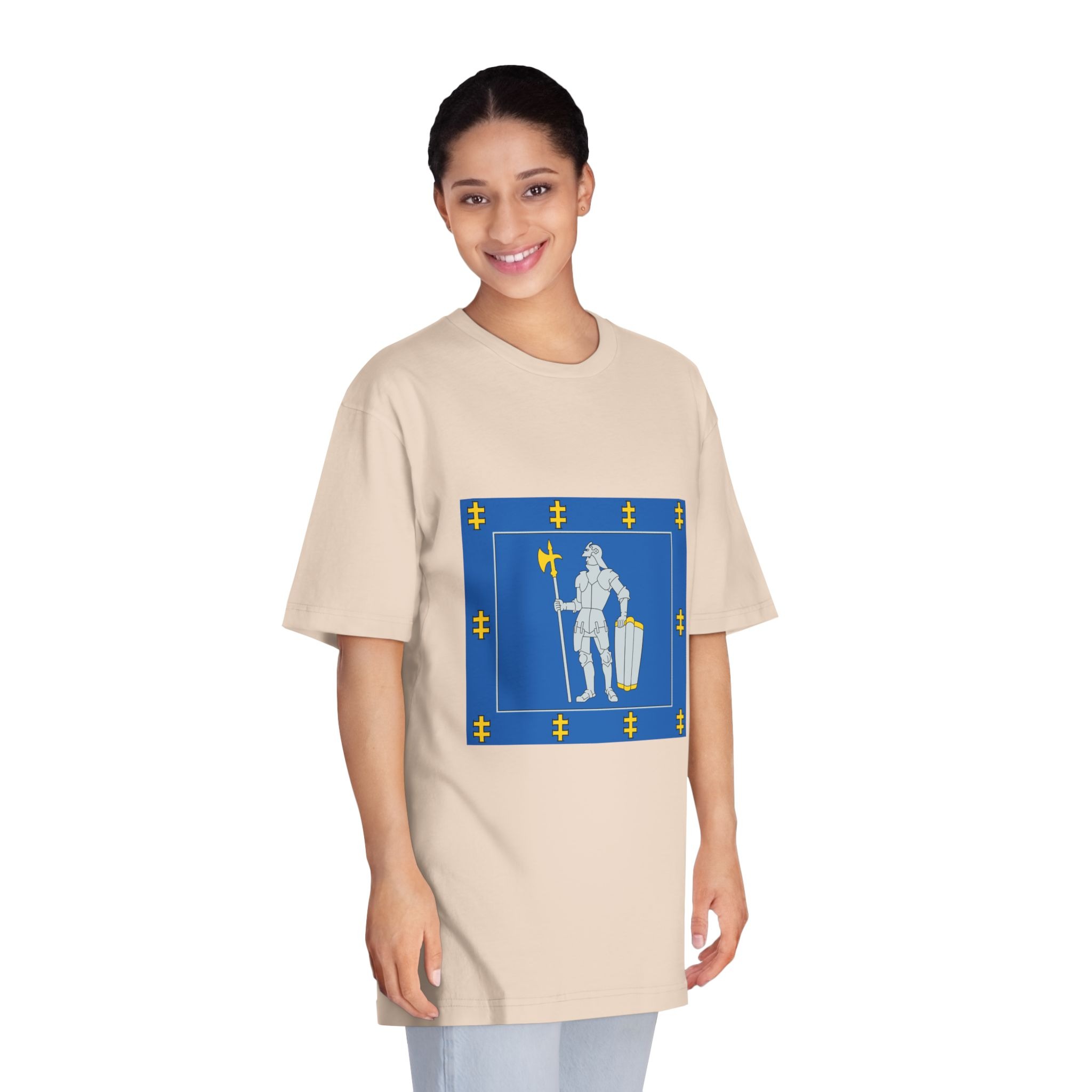 Alytus County Flag Unisex Classic Crewneck T Shirt - Image 11