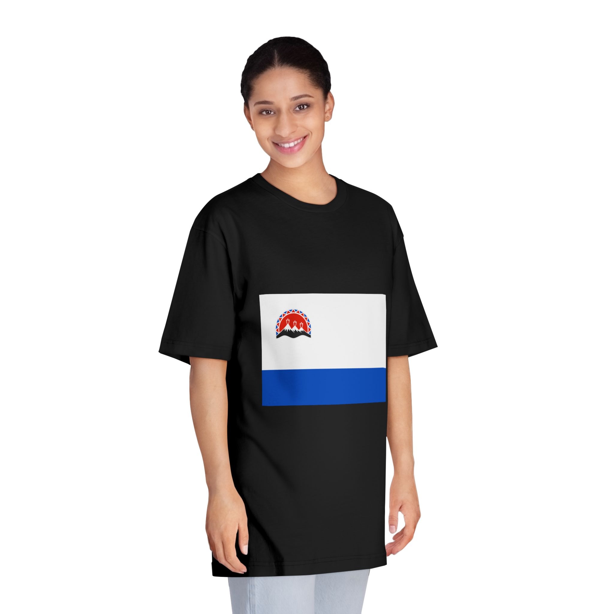 Flag of Kamchatka Krai Unisex Classic Crewneck T Shirt - Image 7