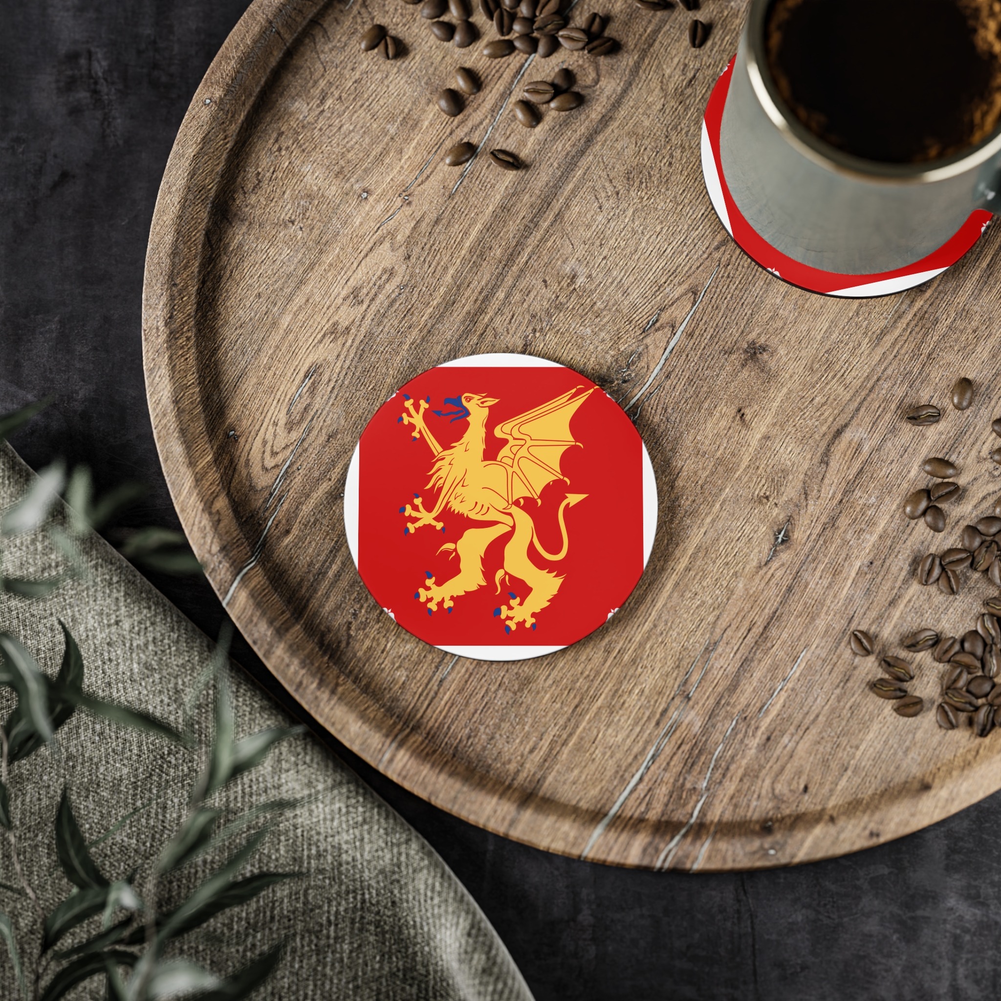 Östergötlands Län Vapenflagga Coasters - Image 2