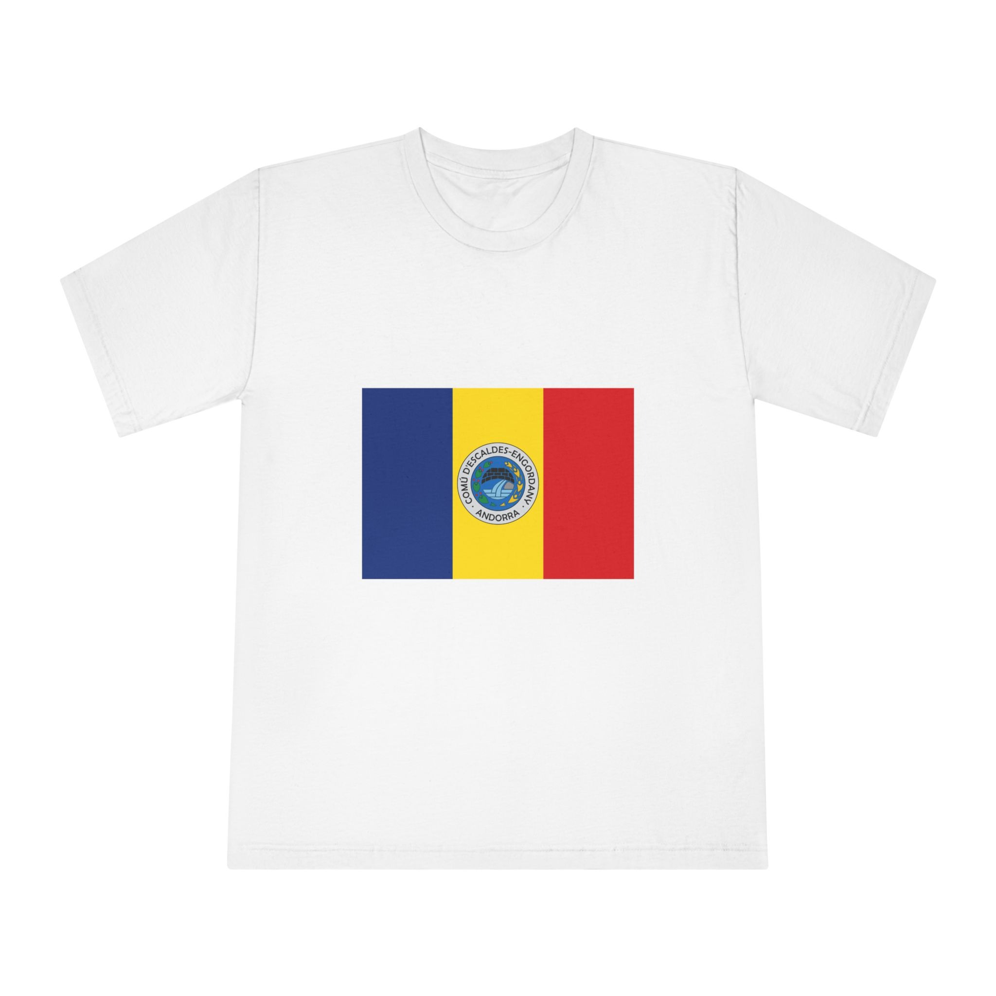 Bandera de Escaldes Engordany Unisex Classic Crewneck T Shirt