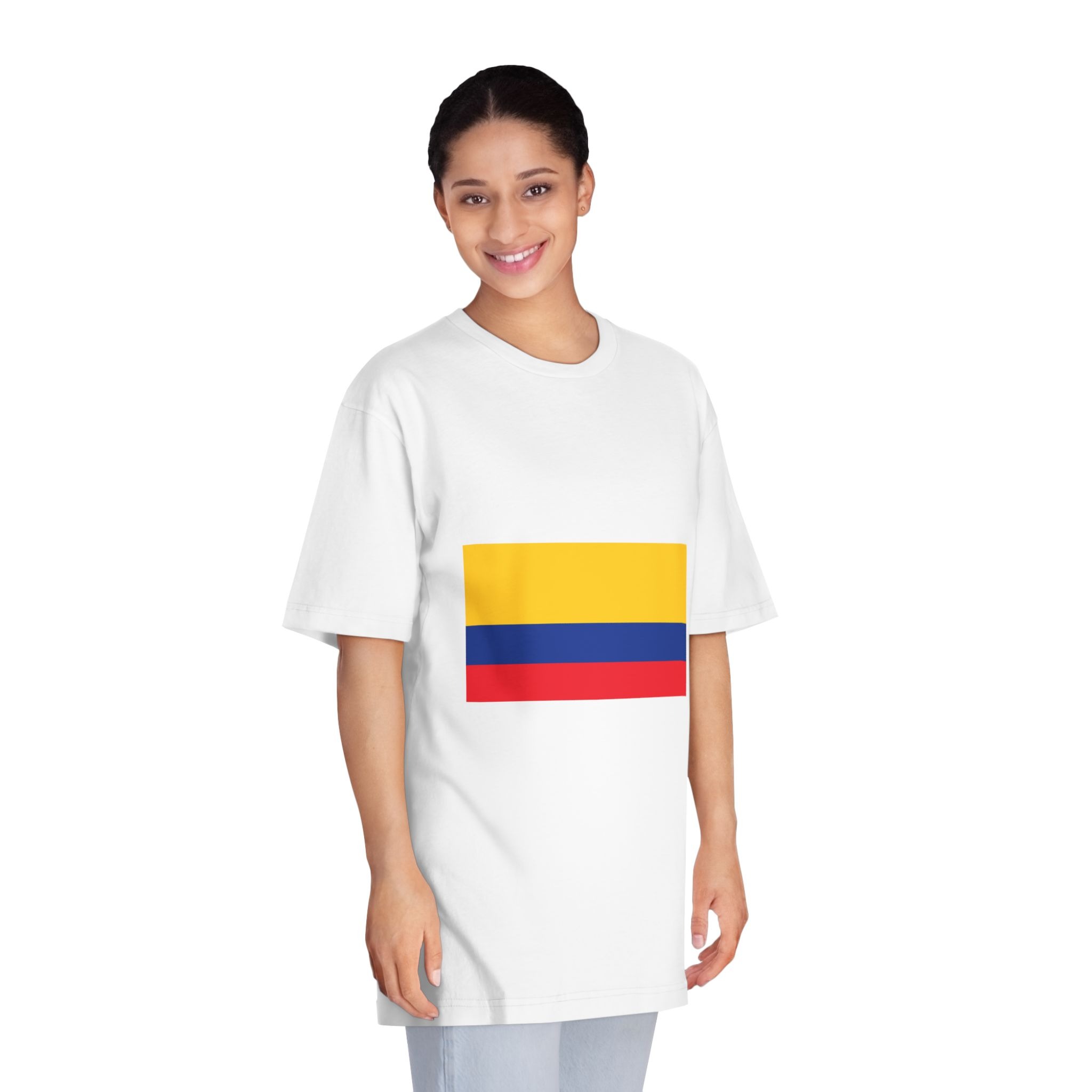 Colombia Flag Unisex Classic Crewneck T Shirt - Image 3