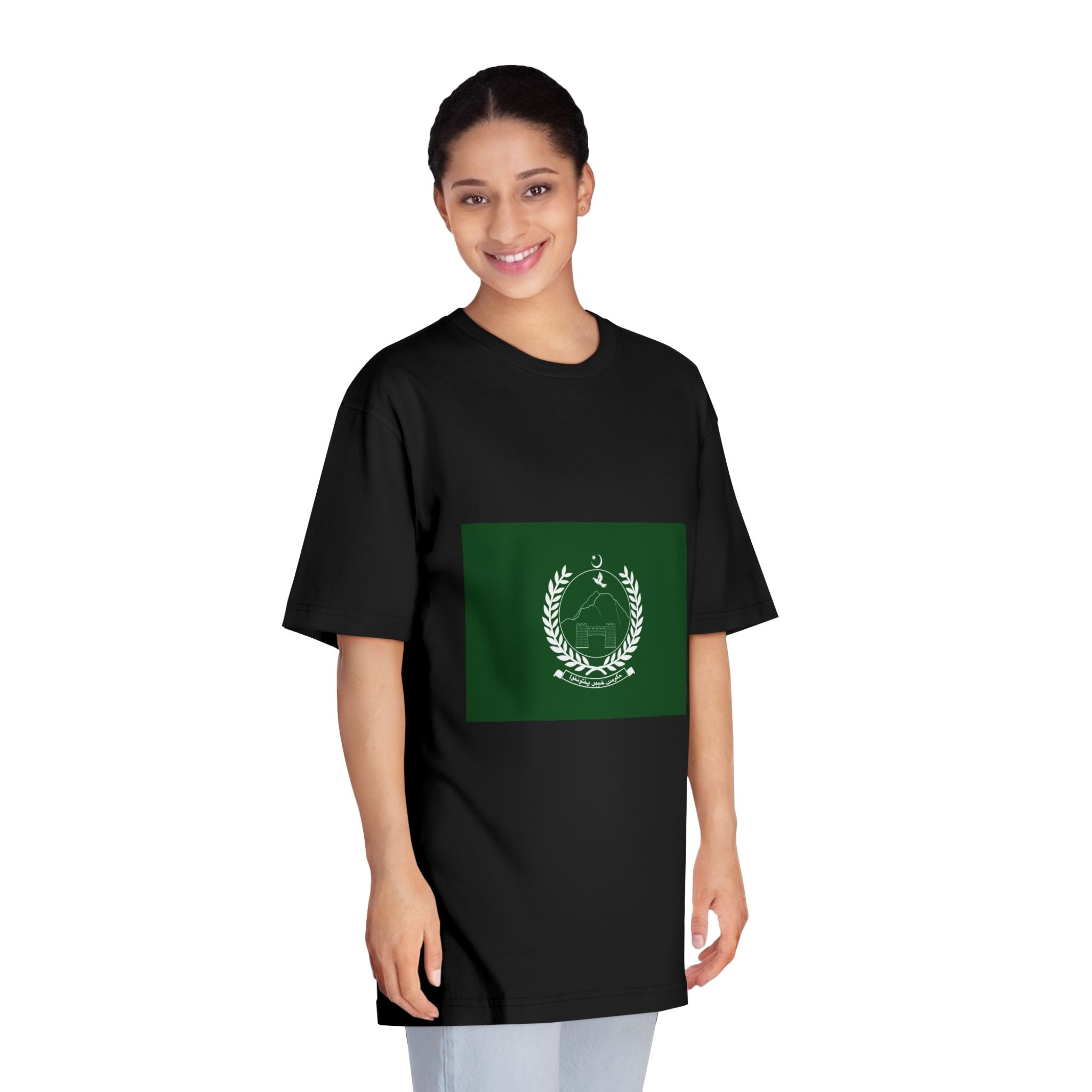 Flag of Khyber Pakhtunkhwa Unisex Classic Crewneck T Shirt - Image 7