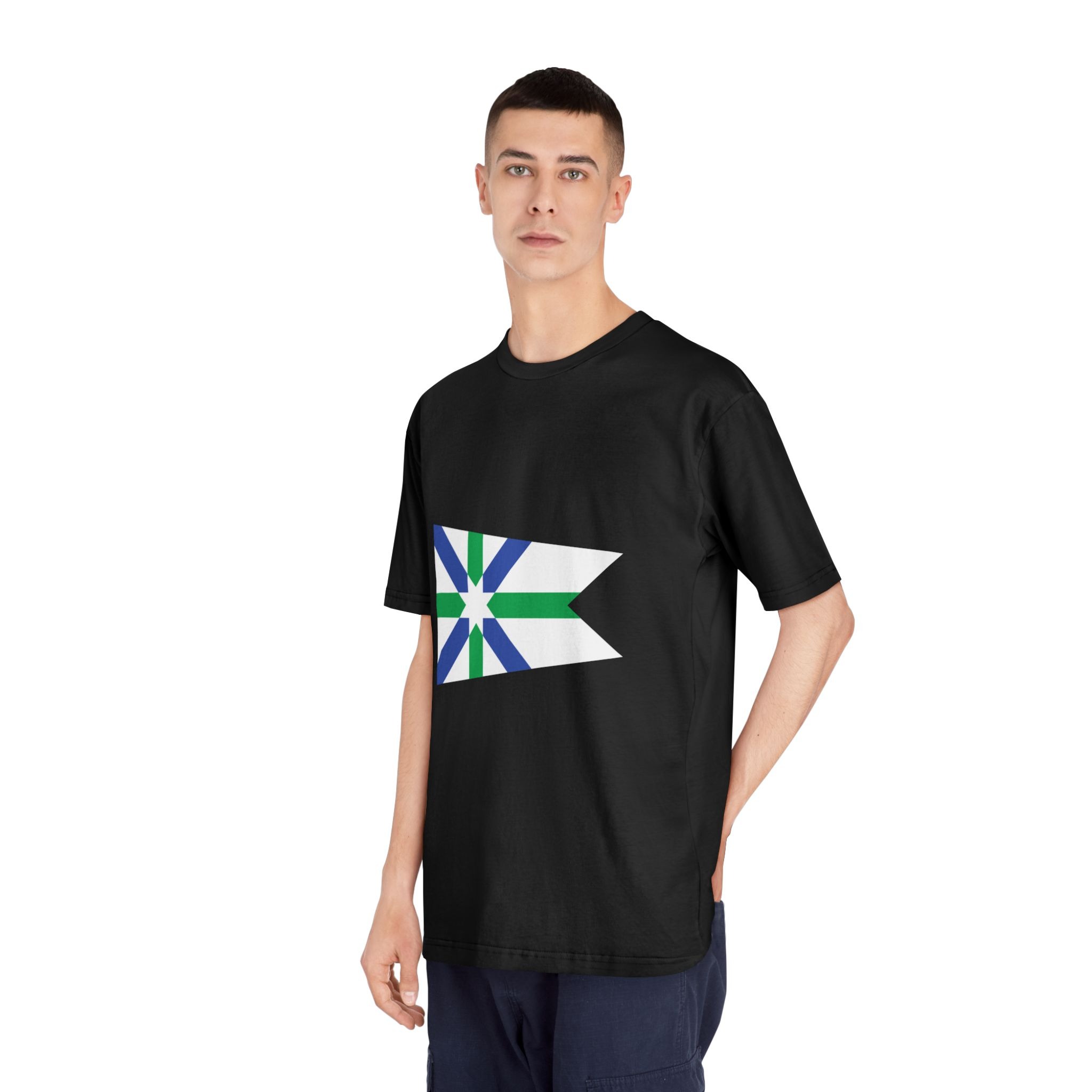 Flag of Kent, Ohio Unisex Classic Crewneck T Shirt - Image 8