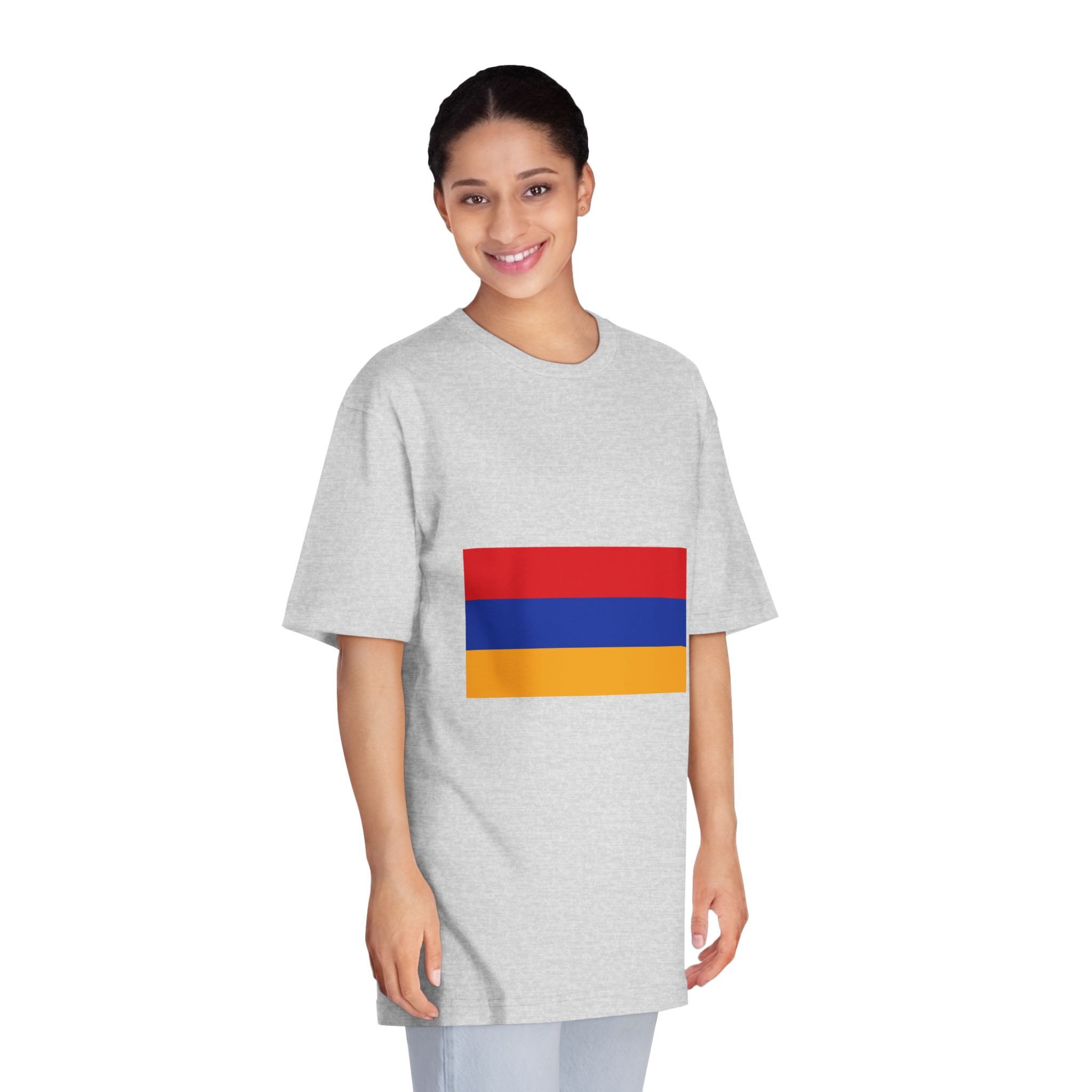 Flag of Armenia Unisex Classic Crewneck T Shirt - Image 15
