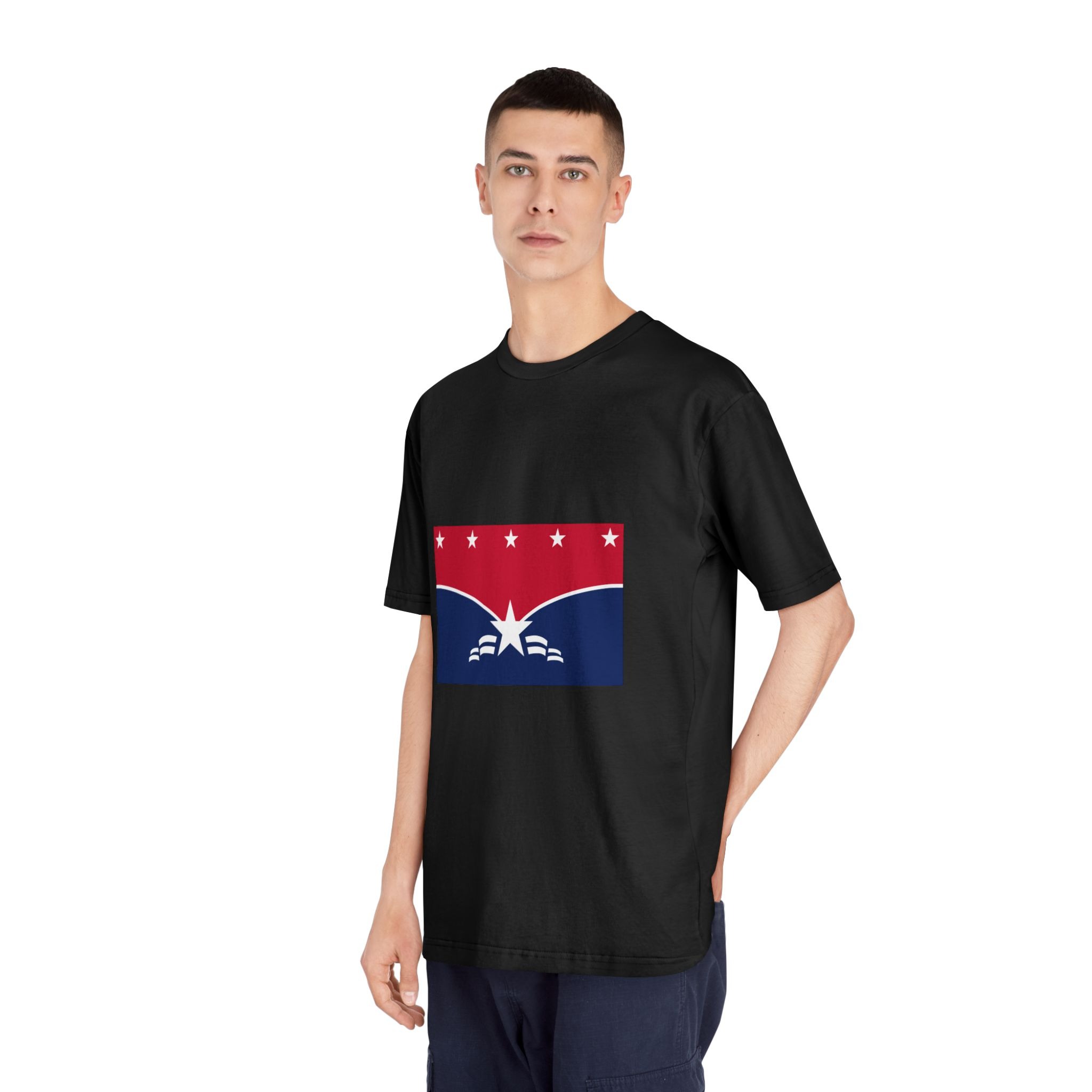 Flag of Lawrence, Indiana Unisex Classic Crewneck T Shirt - Image 8