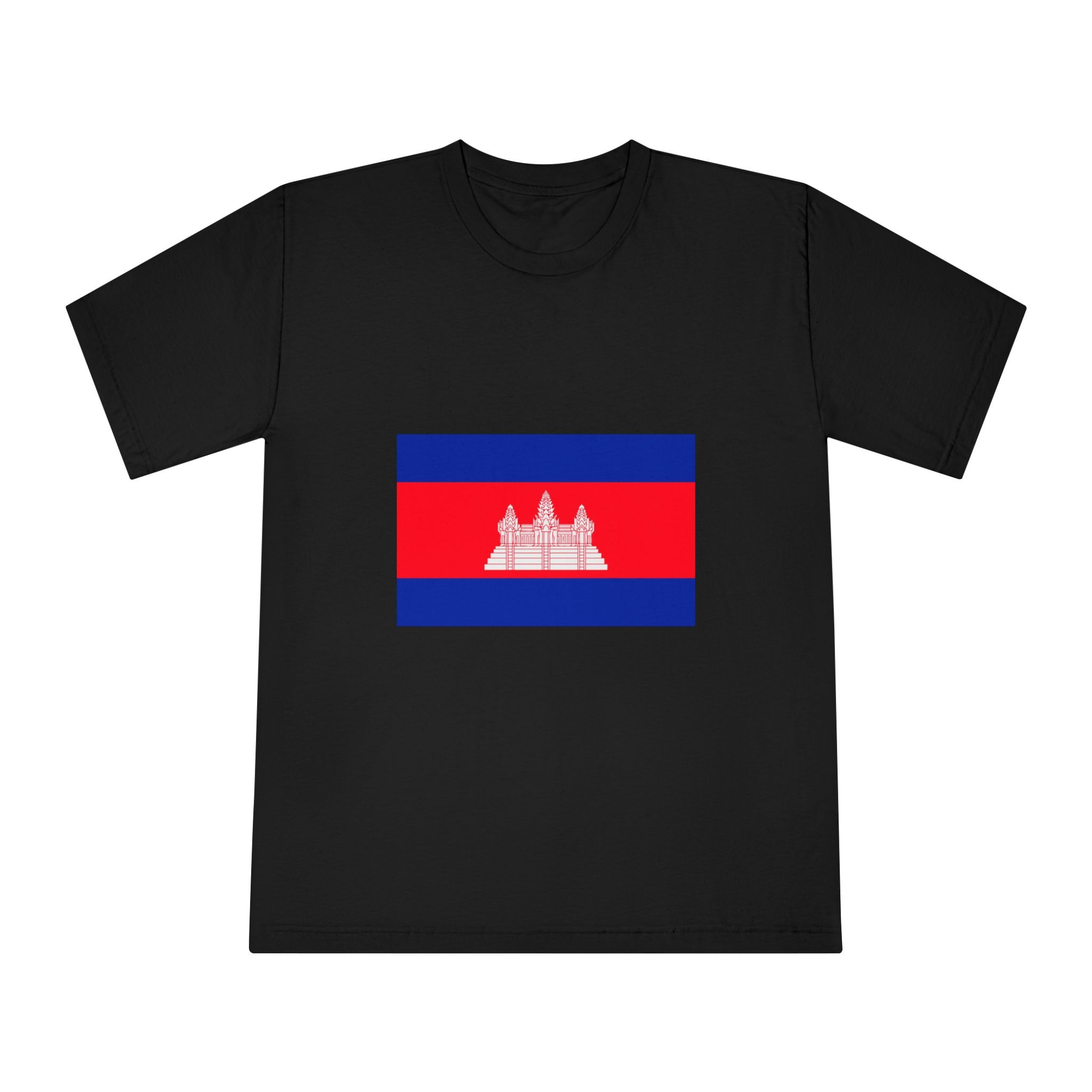 Flag of Cambodia Unisex Classic Crewneck T Shirt - Image 5