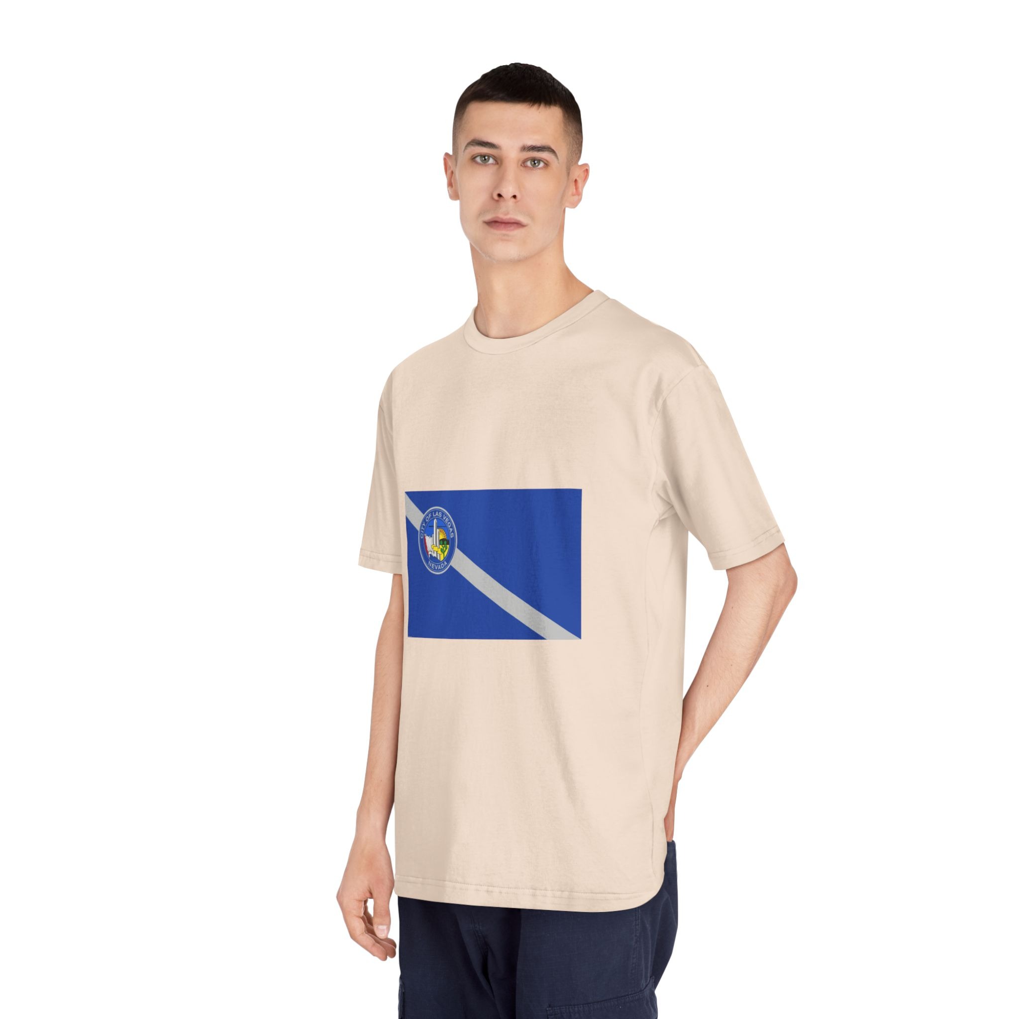 Flag of Las Vegas, Nevada Unisex Classic Crewneck T Shirt - Image 12