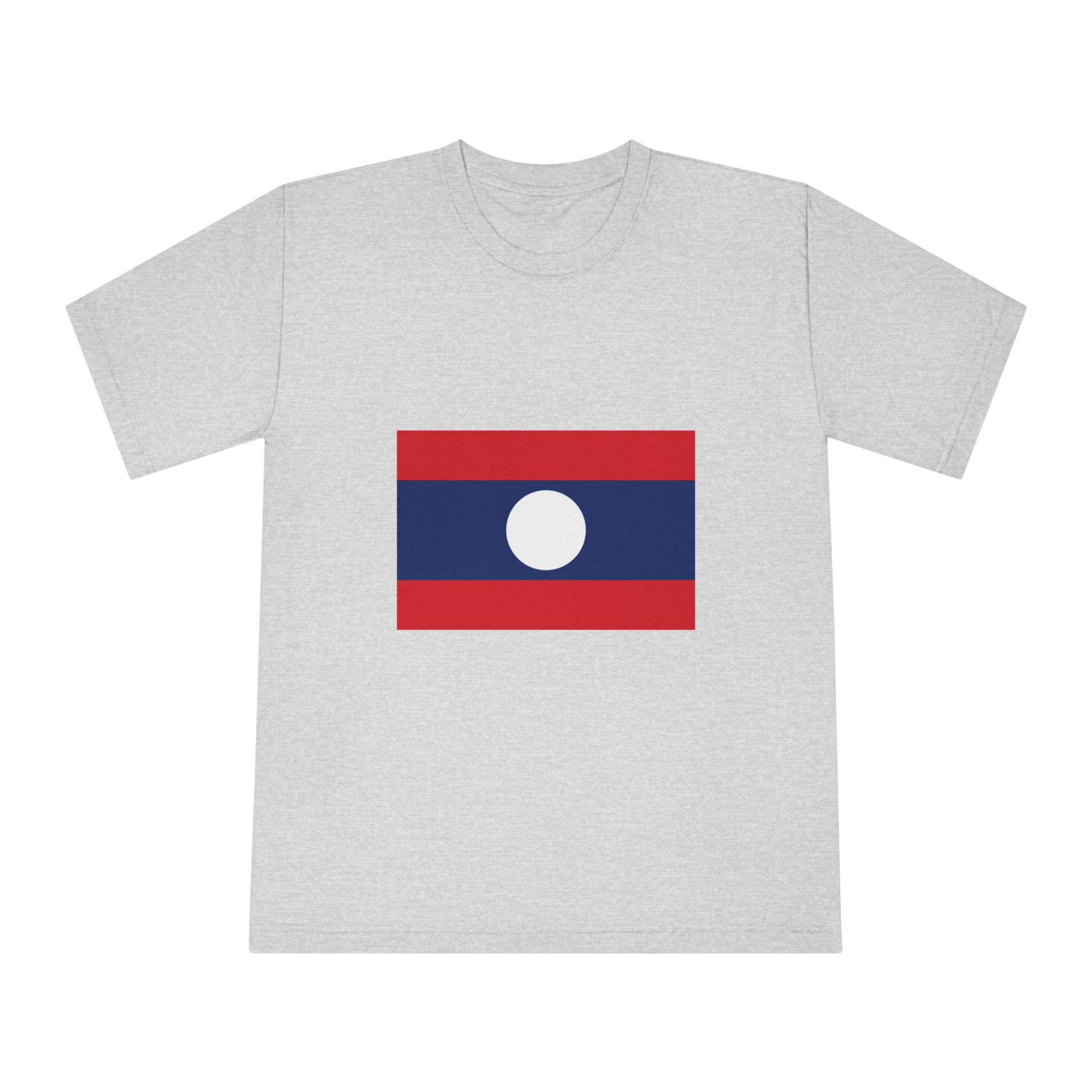 Flag of Laos Unisex Classic Crewneck T Shirt - Image 13